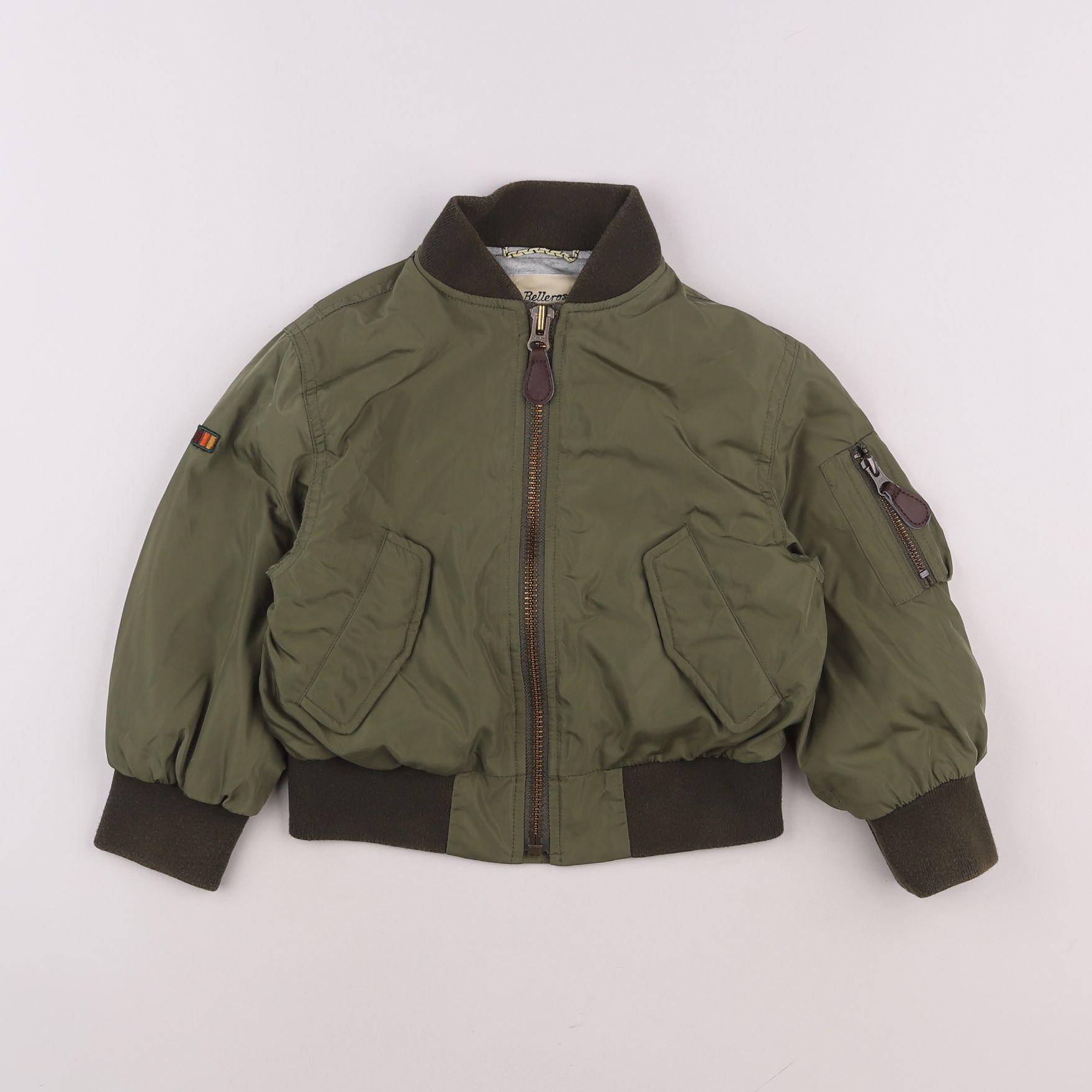 Bellerose - veste doublé vert - 4 ans