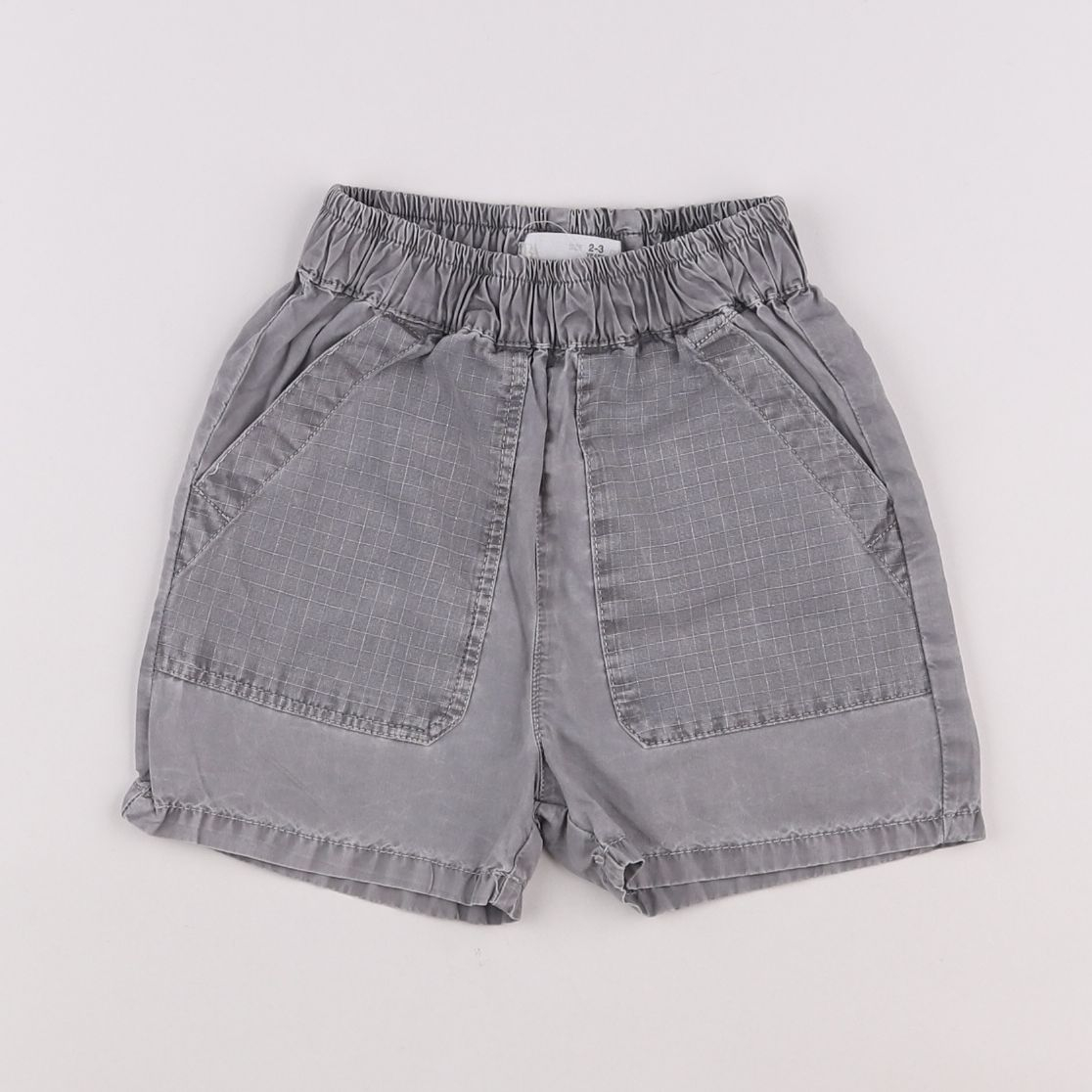 Zara - short gris - 2/3 ans