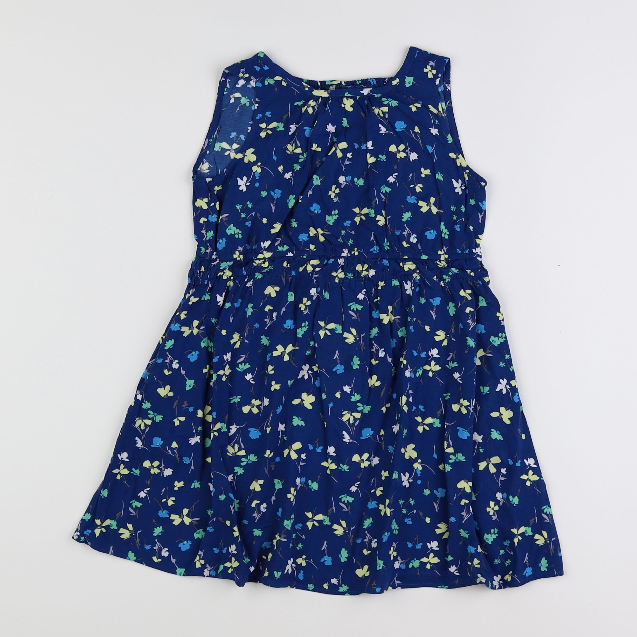 Uniqlo - robe bleu - 3/4 ans