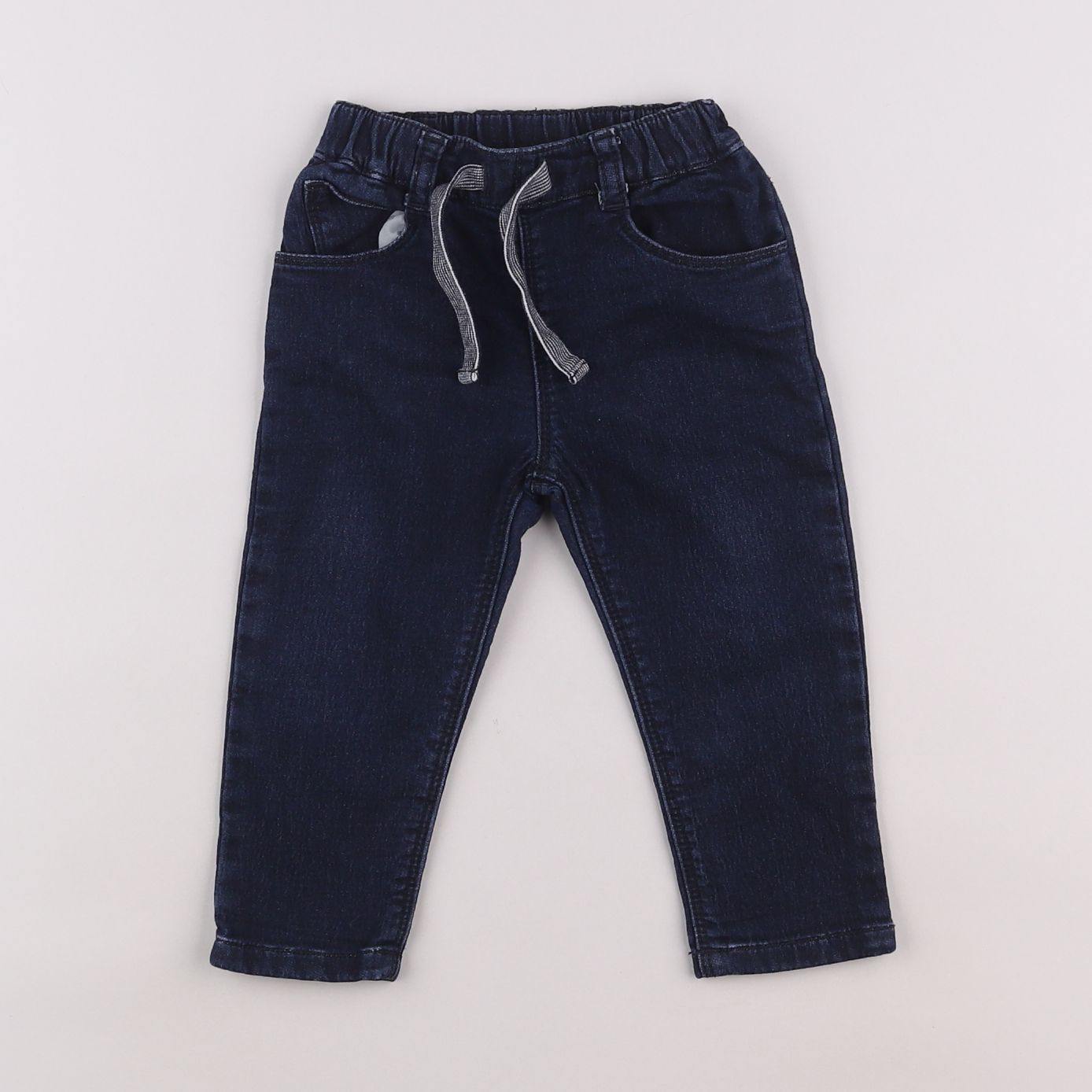 Petit Bateau - jean bleu - 12 mois