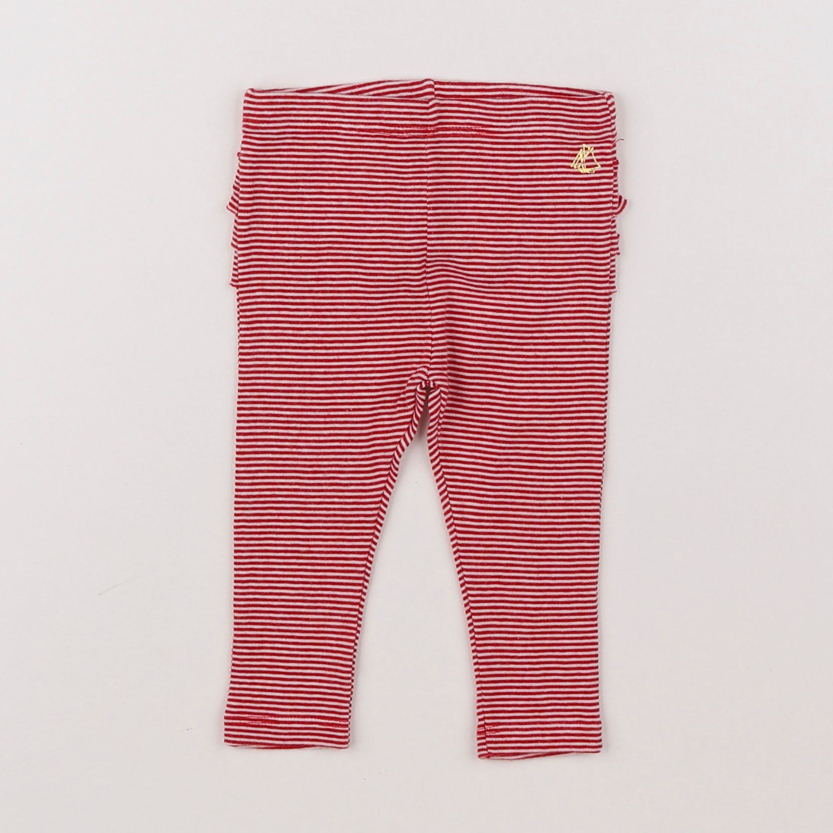 Petit Bateau - legging rouge - 6 mois