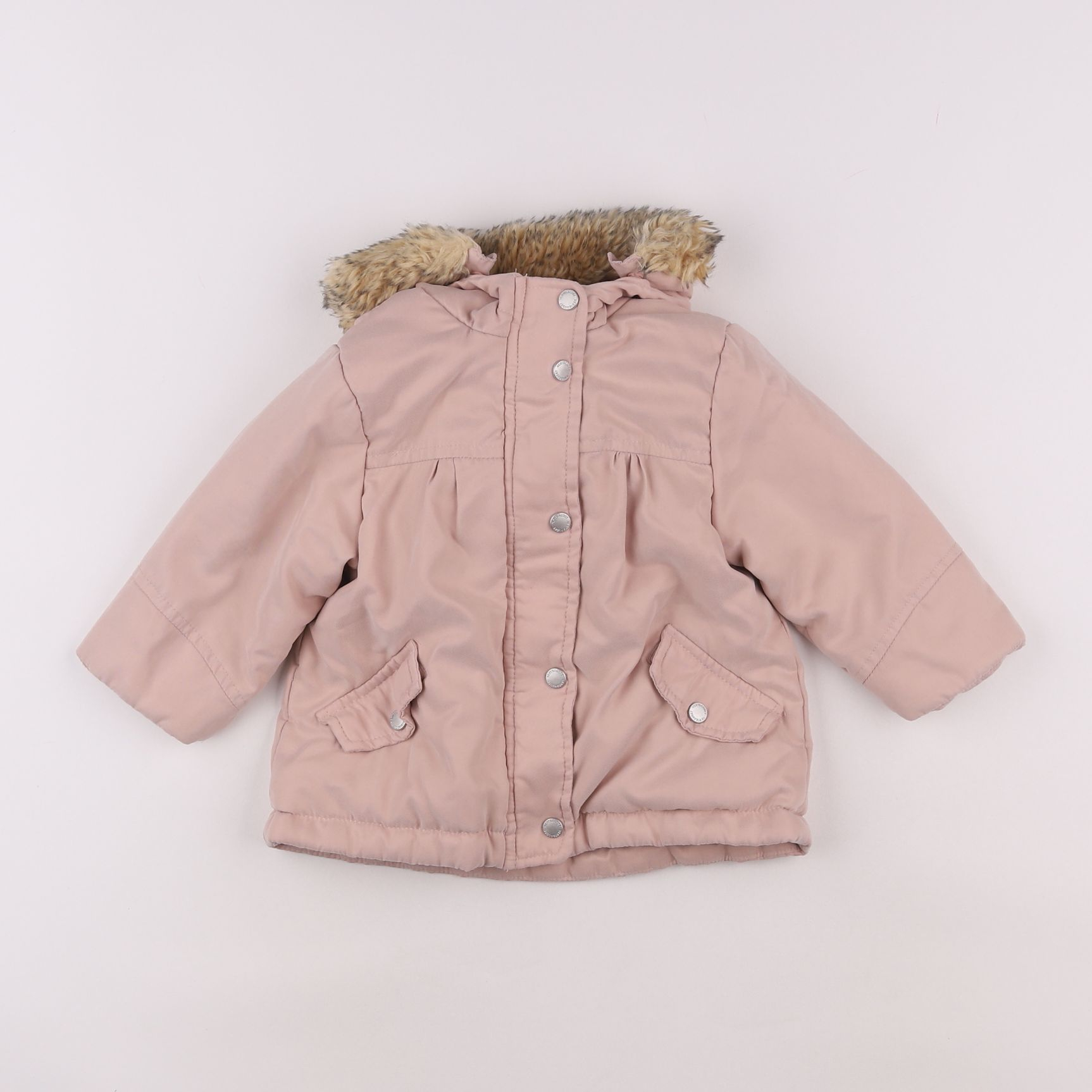 Vertbaudet - parka rose - 12 mois