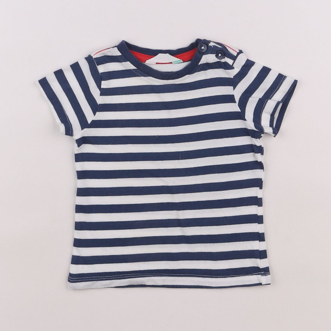 John Lewis - tee-shirt bleu - 6/9 mois