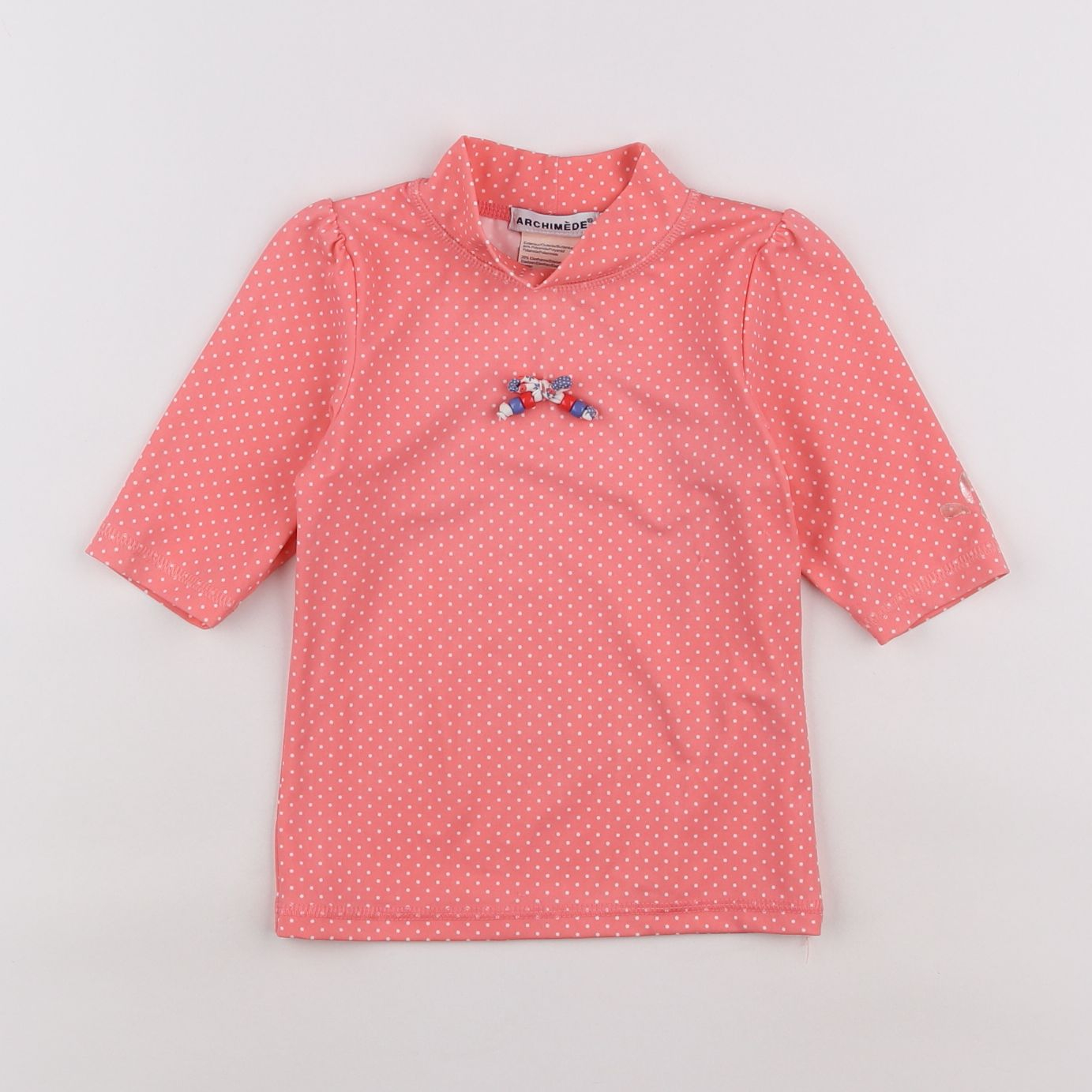 Archimède - tee-shirt de bain rose - 3 ans