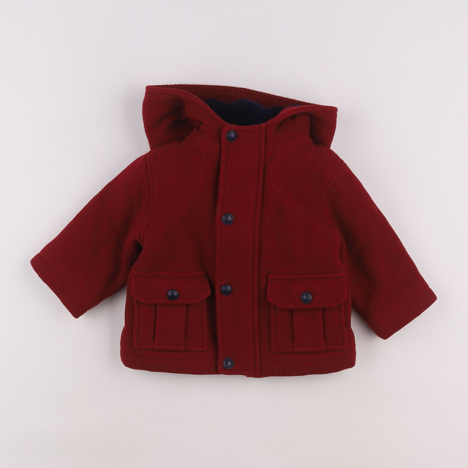 Jacadi - manteau rouge - 12 mois