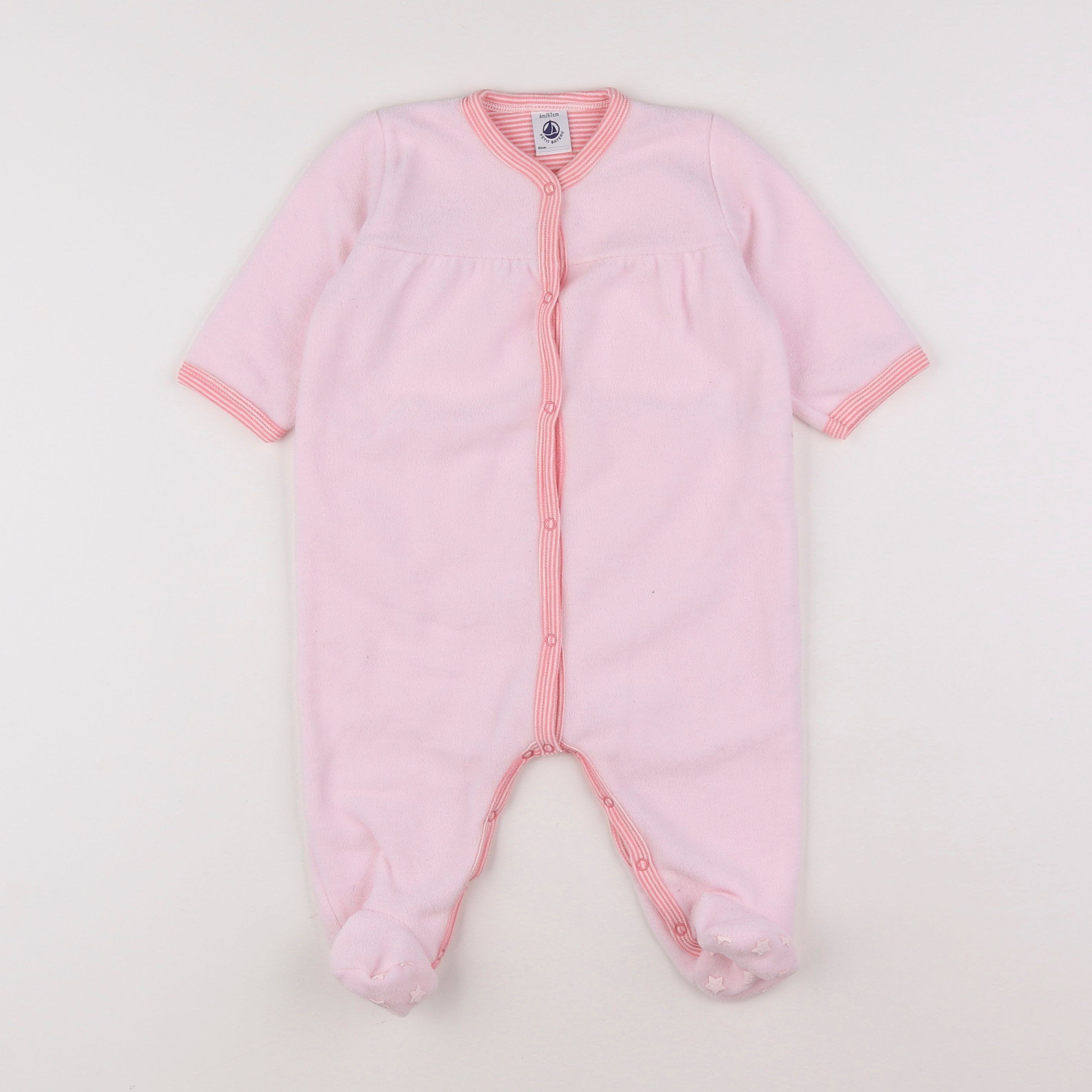 Petit Bateau - sur-pyjama rose - 6 mois