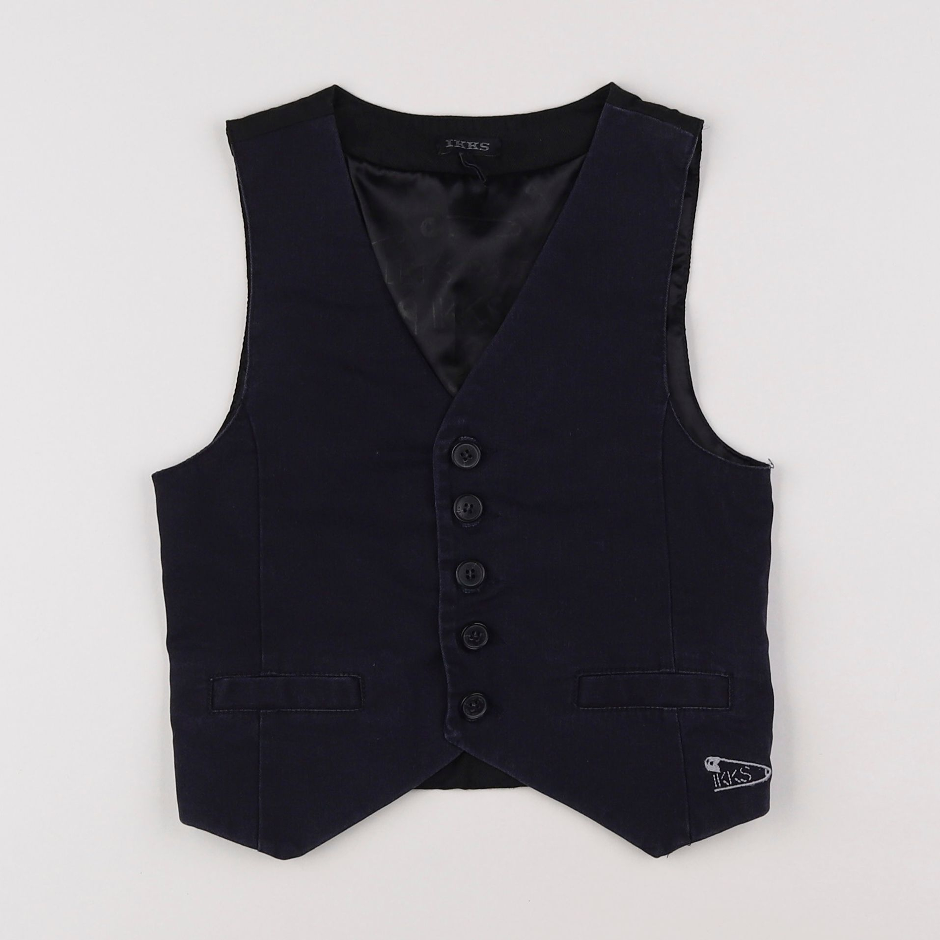 IKKS - gilet bleu - 6 ans