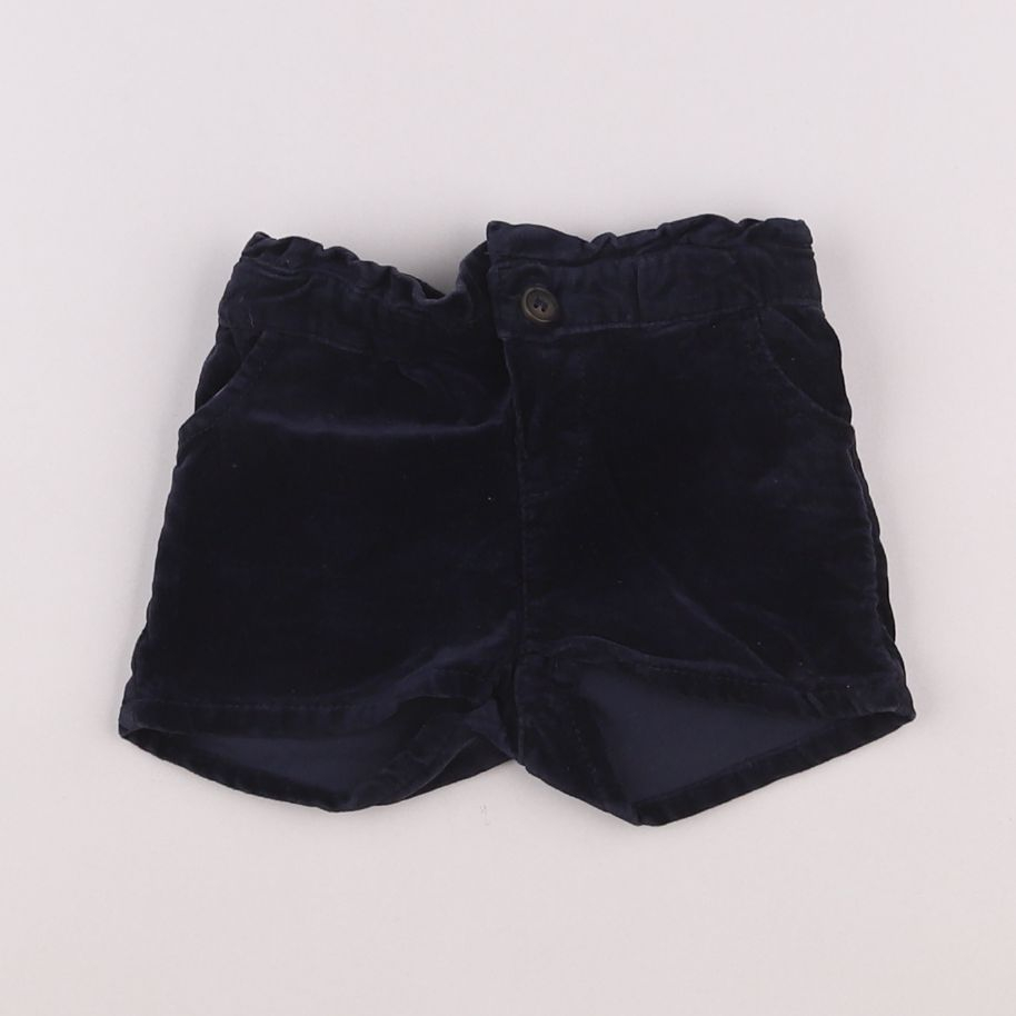 Boutchou - short bleu - 9 mois