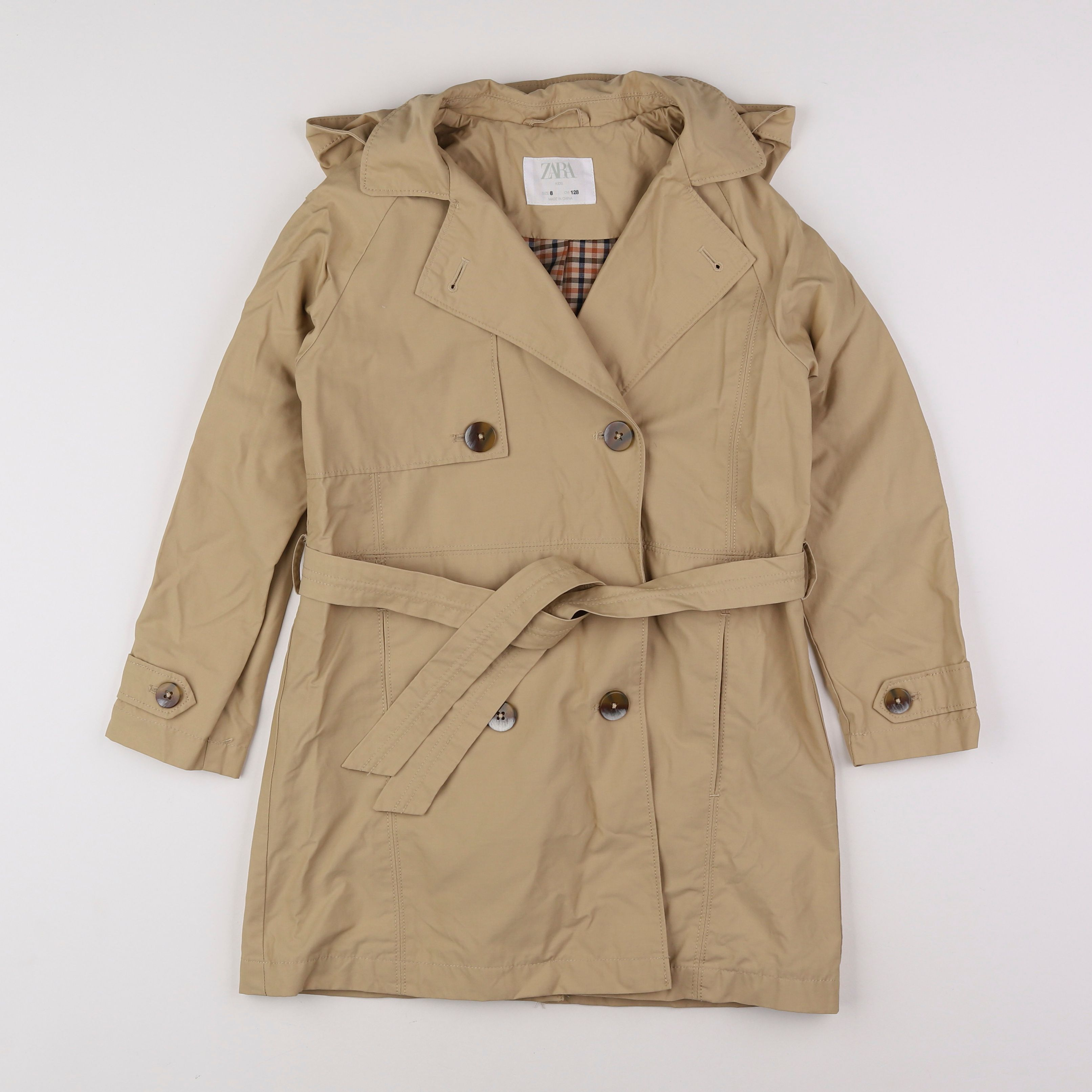 Zara - trench marron - 8 ans