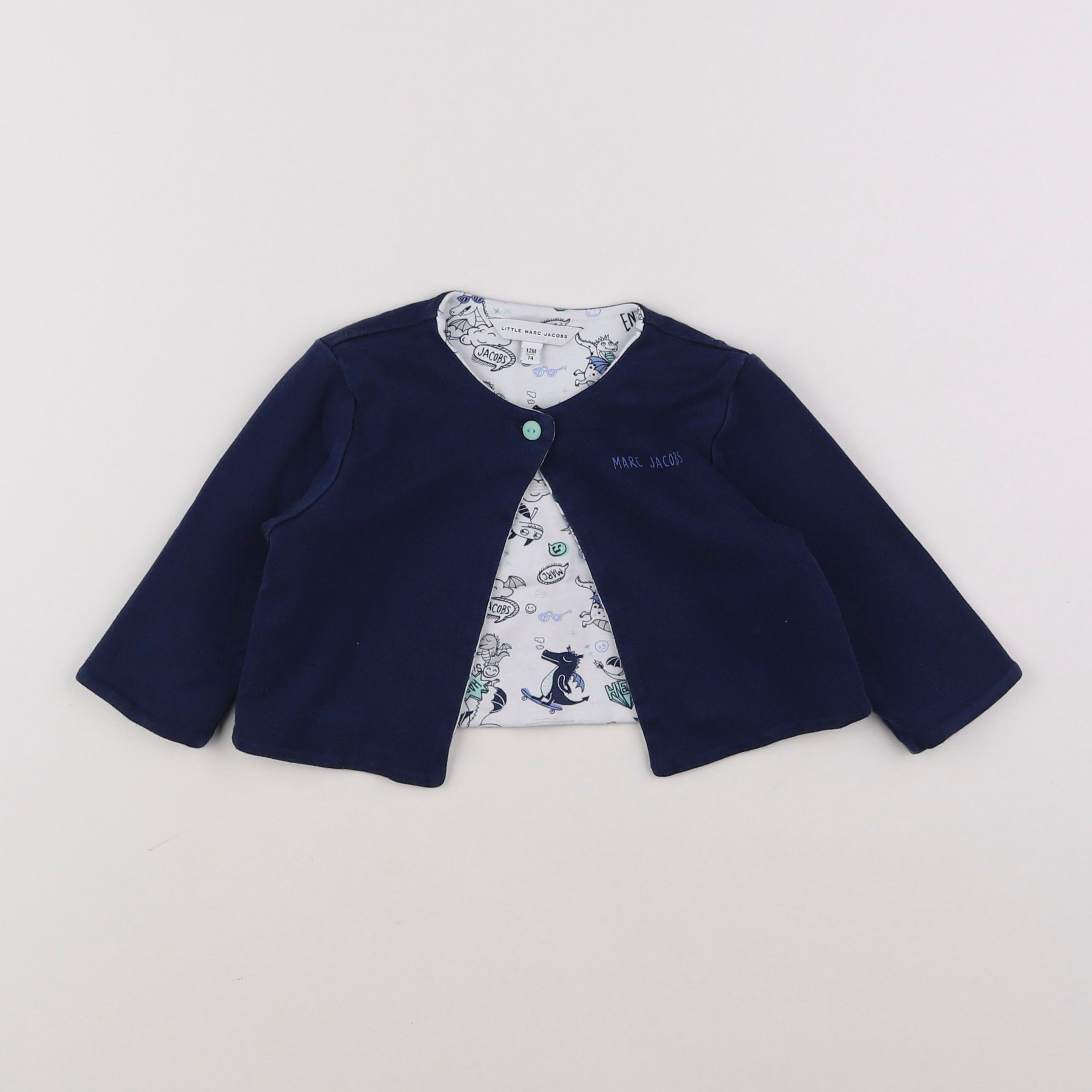 Little marc jacobs - sweat bleu - 12 mois