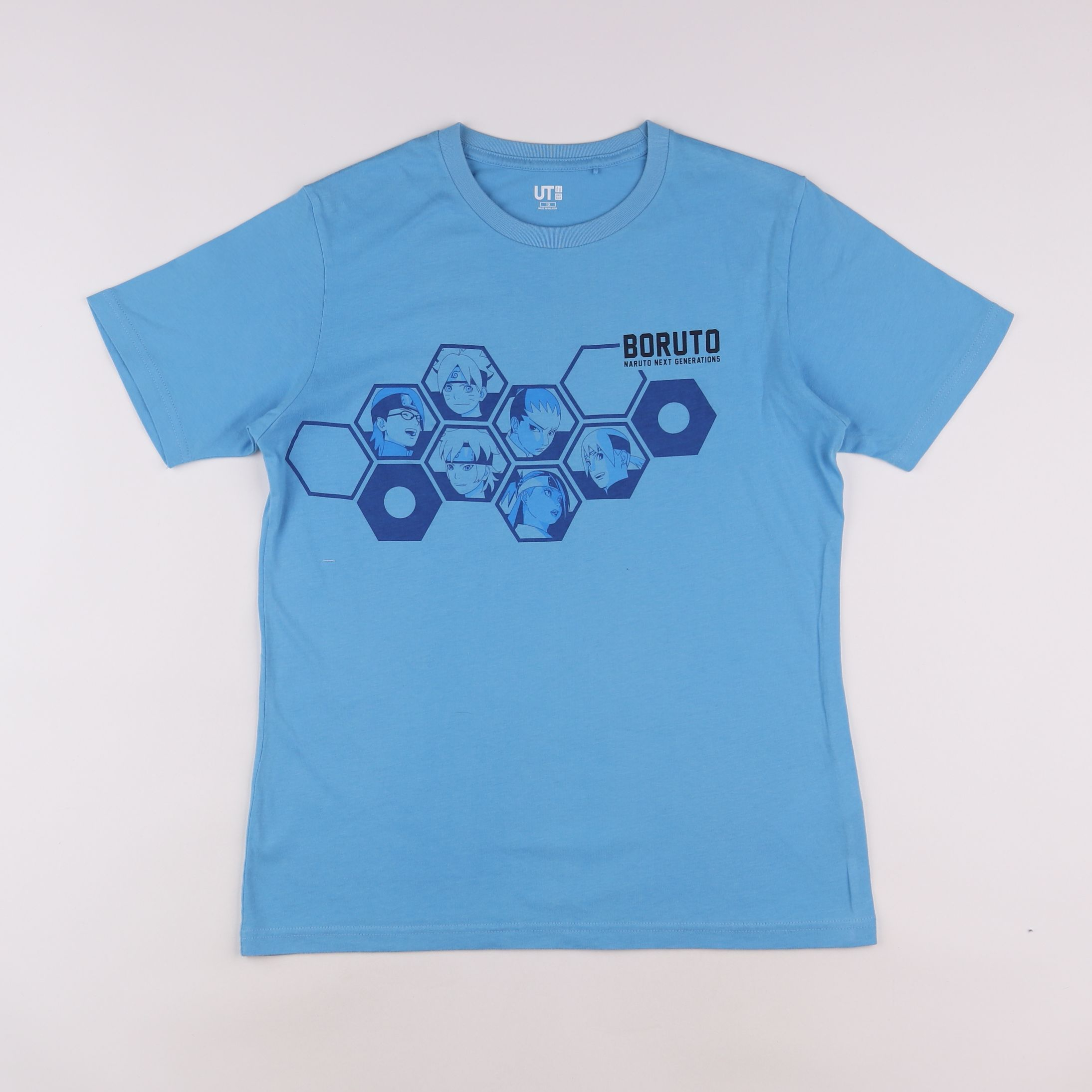 Uniqlo - tee-shirt bleu - 13 ans