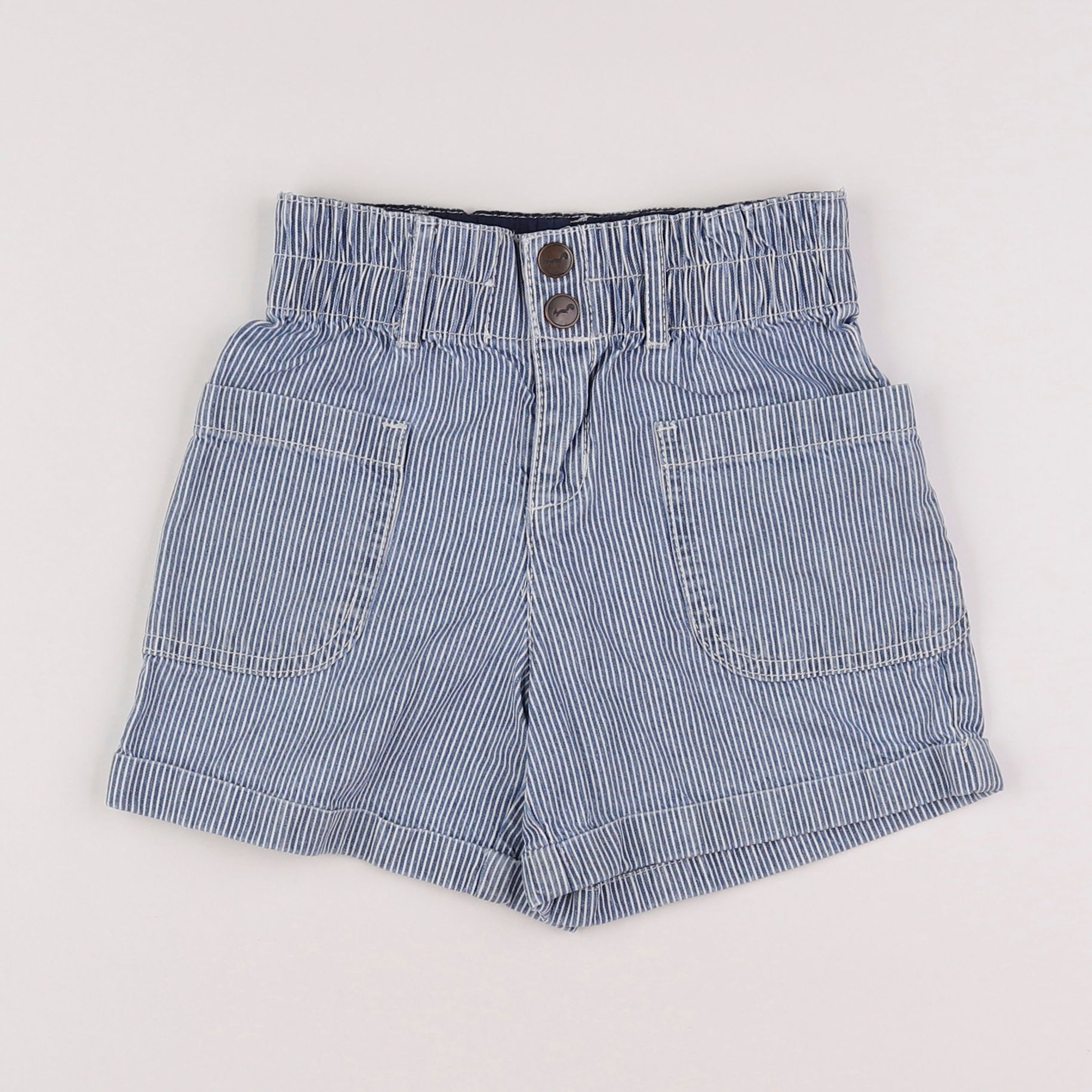 Cyrillus - short blanc, bleu - 4 ans