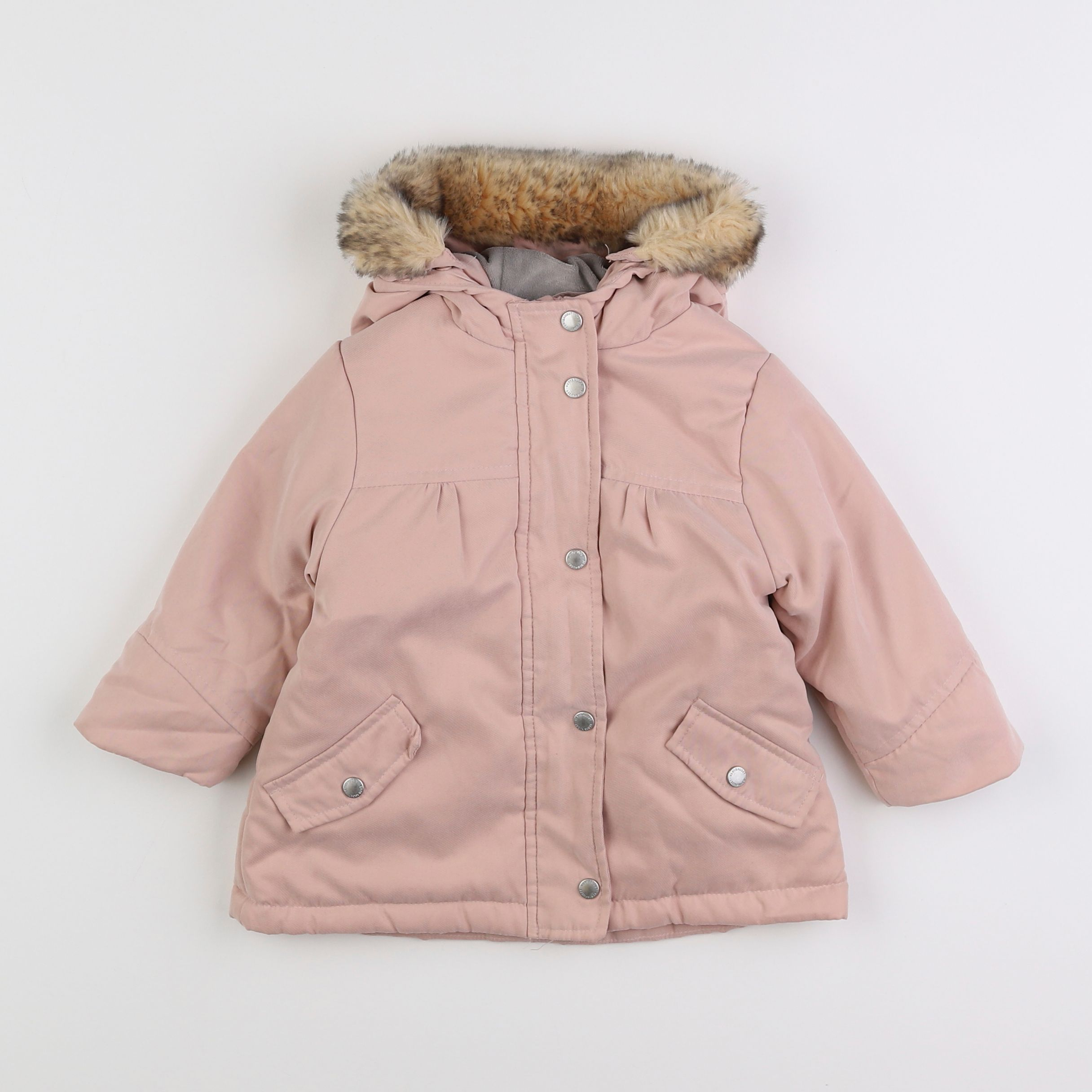 Vertbaudet - parka rose - 18 mois