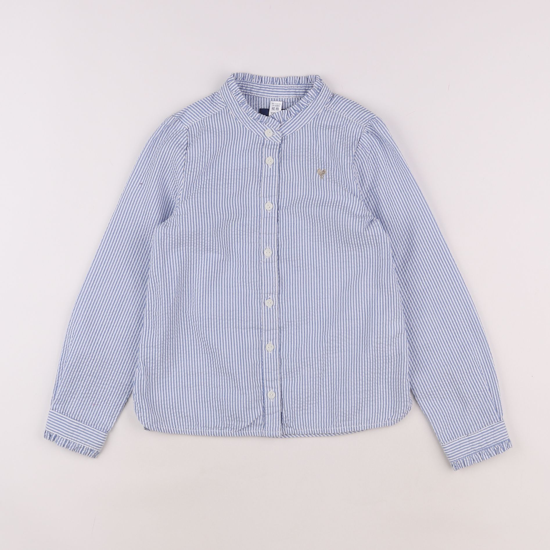 Okaidi - chemise bleu - 8 ans