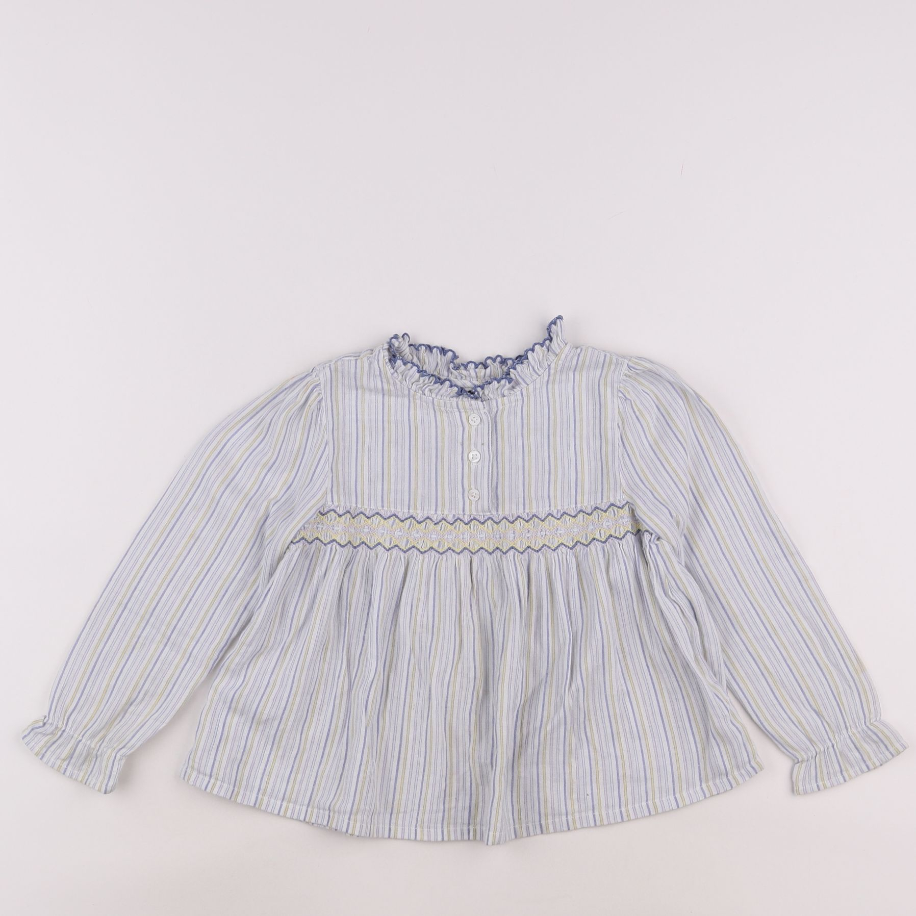 Cyrillus - blouse bleu - 4 ans