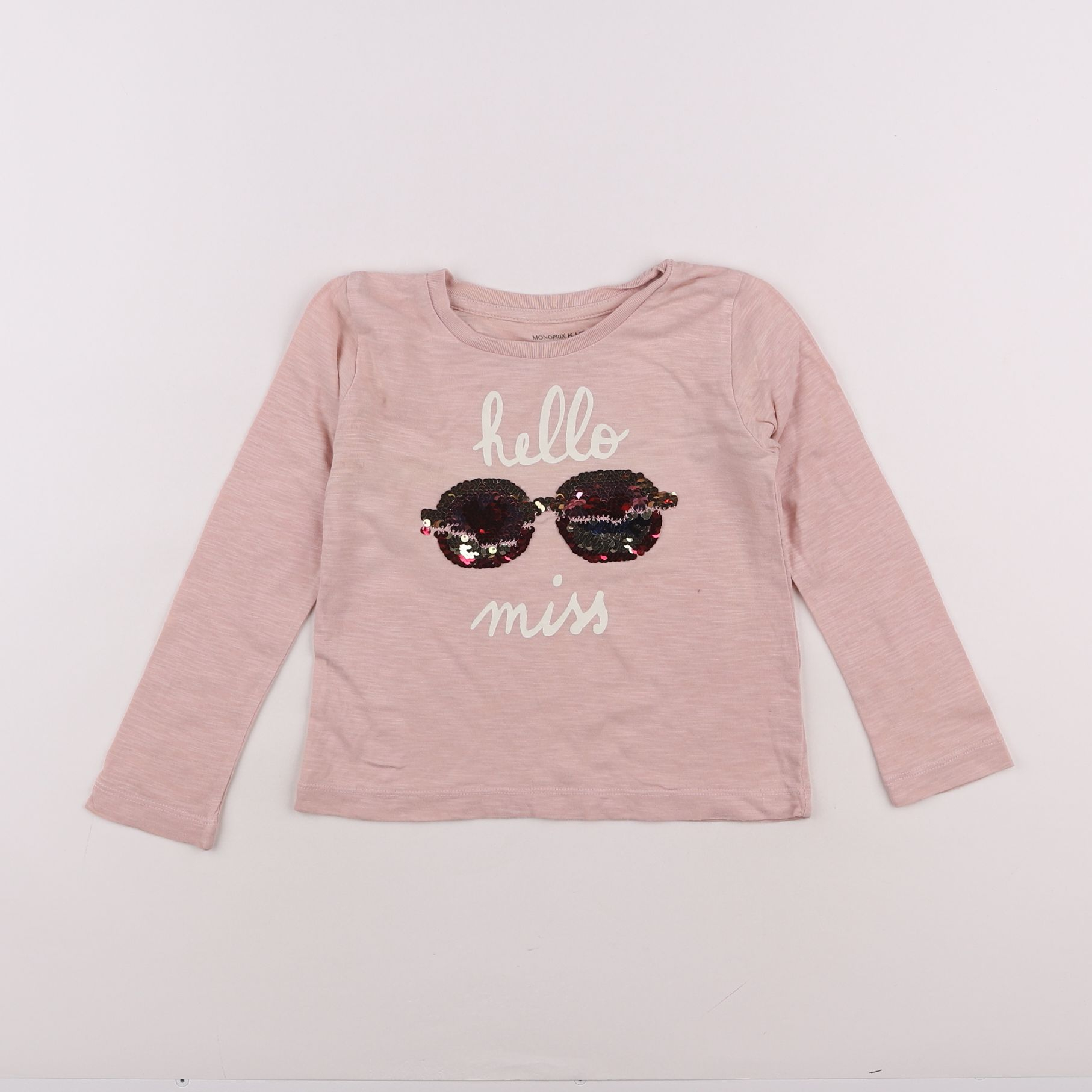 Monoprix - tee-shirt rose - 3 ans