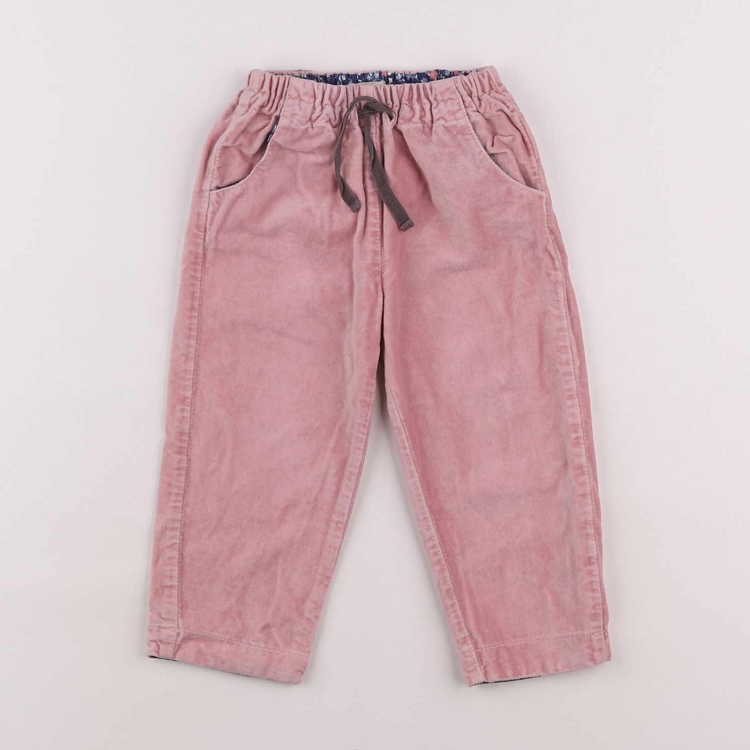 Bonnet à Pompon - pantalon rose - 2 ans