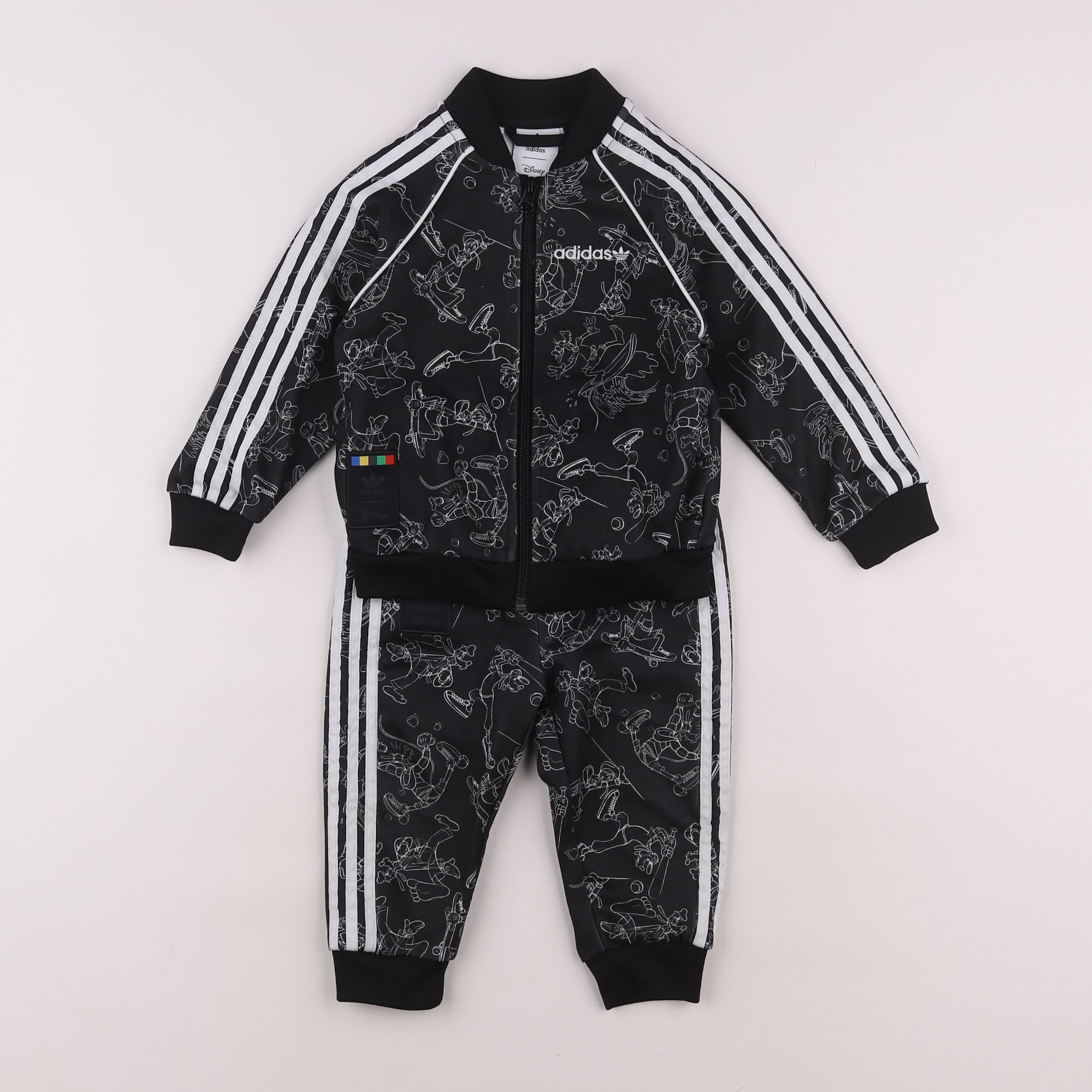 Adidas - ensemble noir - 12/18 mois