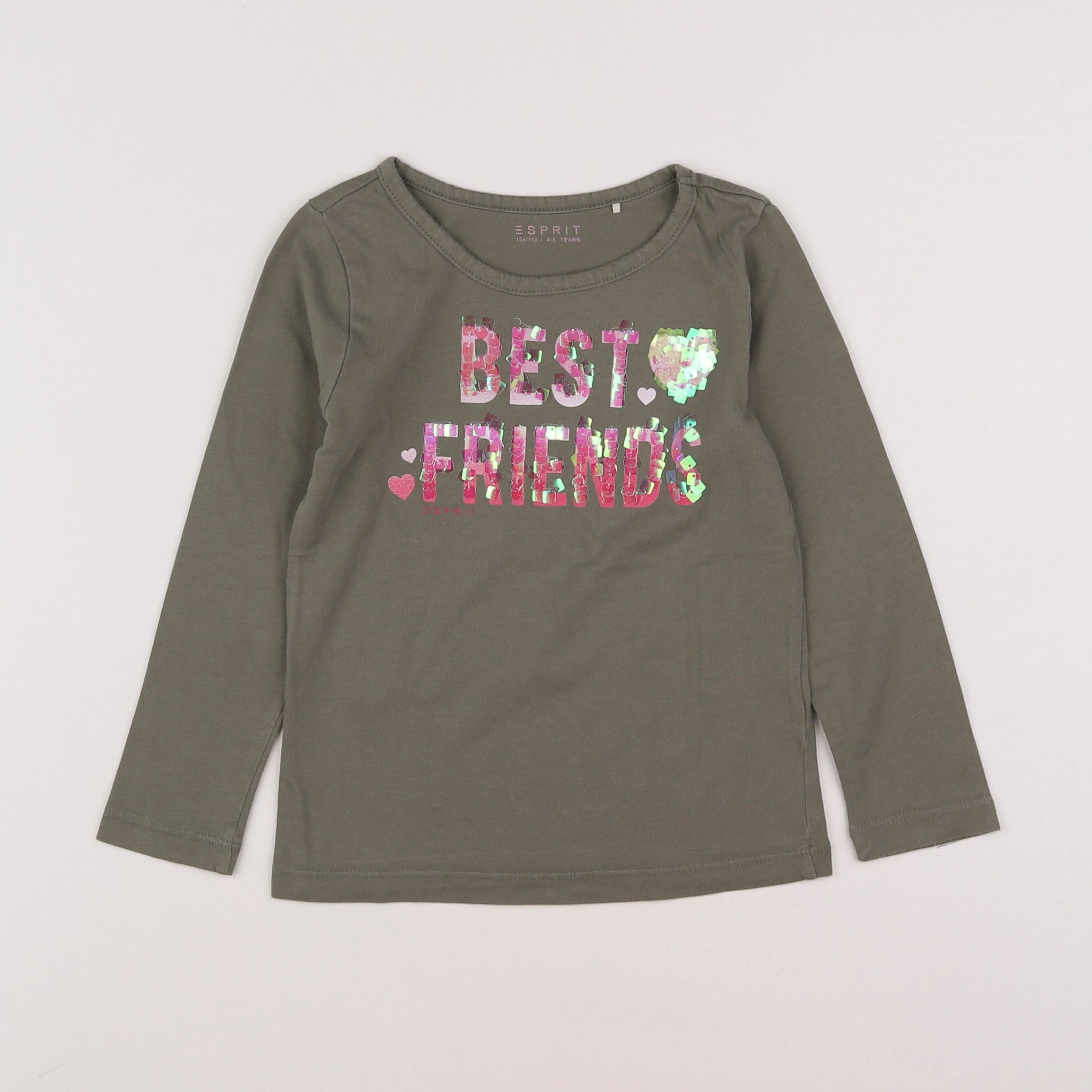 Esprit - tee-shirt vert - 4/5 ans