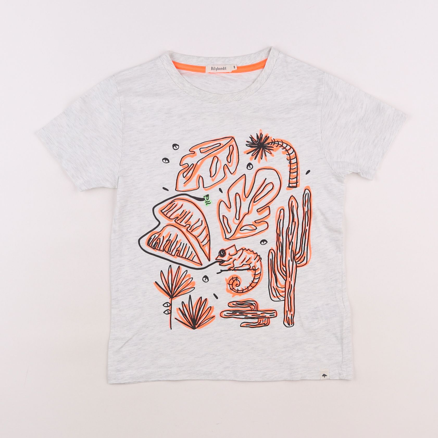 Billy Bandit - tee-shirt gris - 8 ans