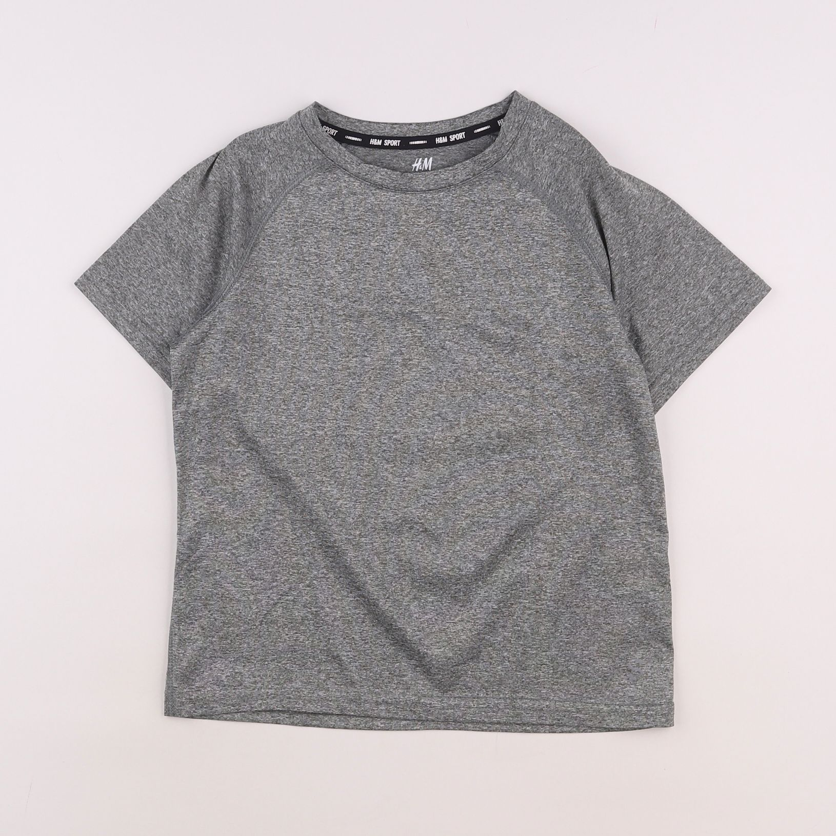 H&M - tee-shirt gris - 6/8 ans