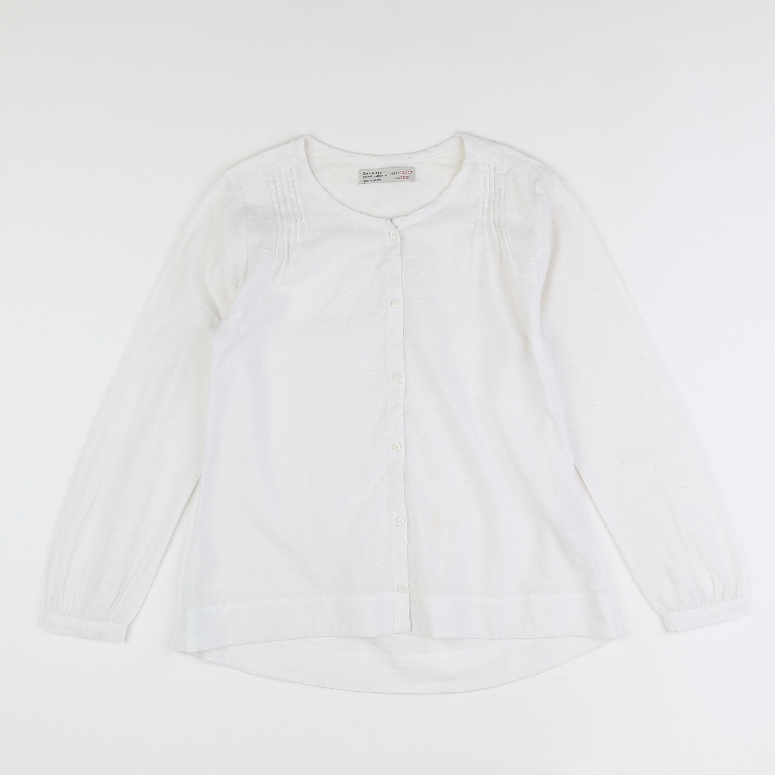 Zara - blouse blanc - 11/12 ans