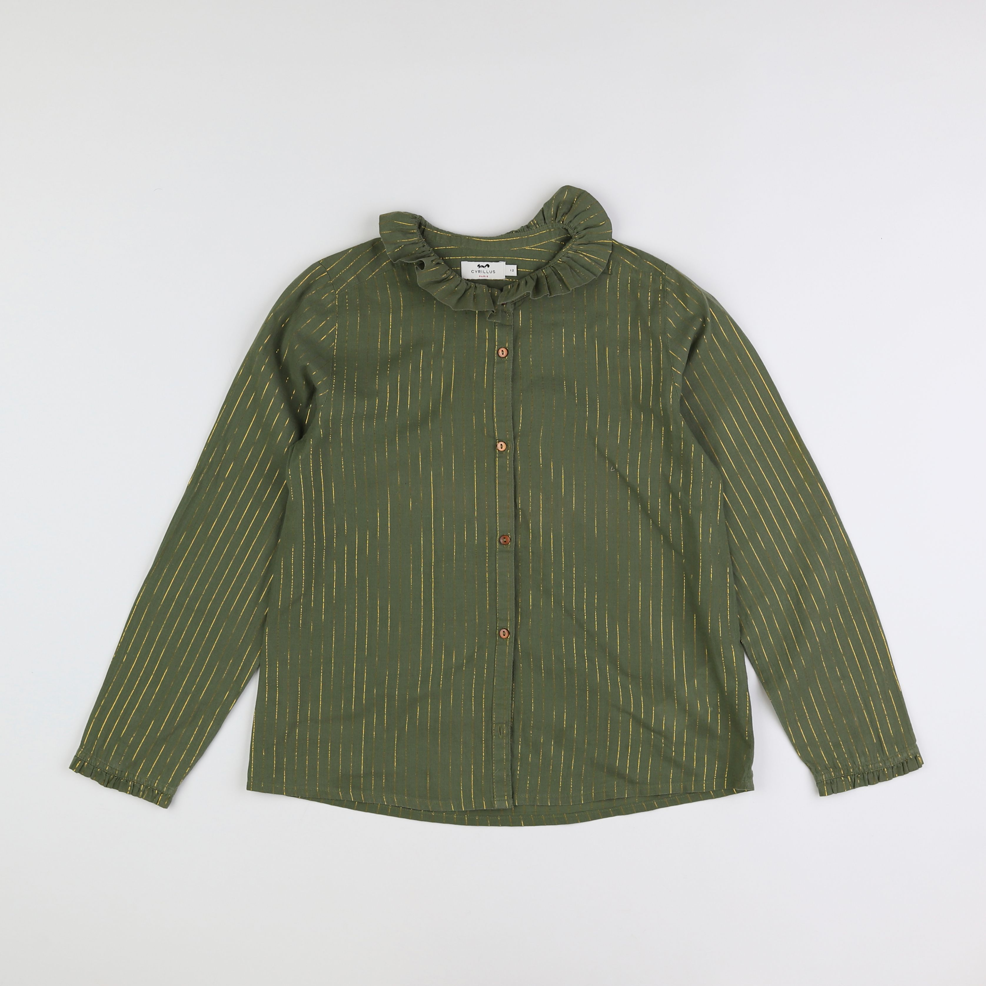 Cyrillus - blouse vert - 12 ans