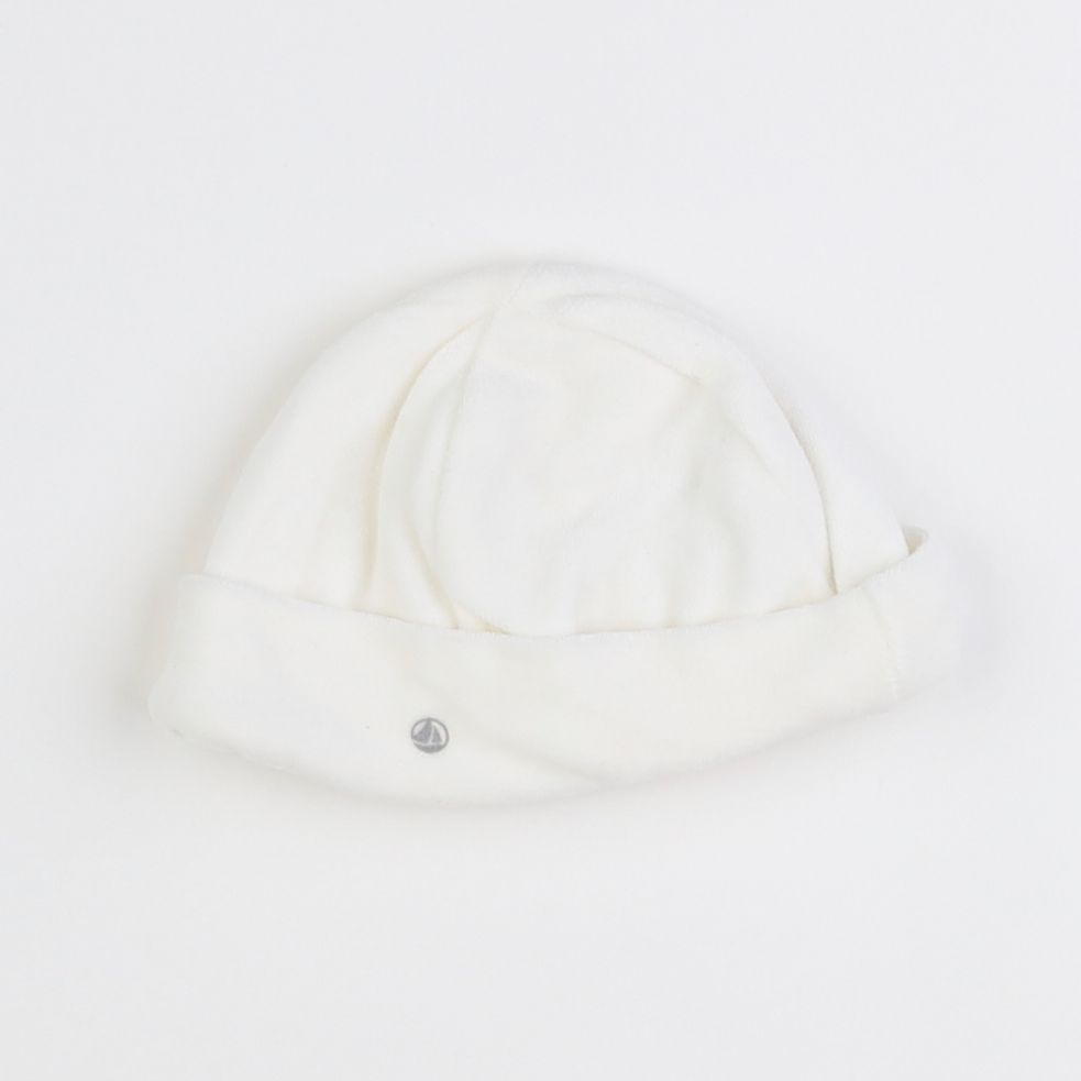 Petit Bateau - bonnet blanc - 6 mois