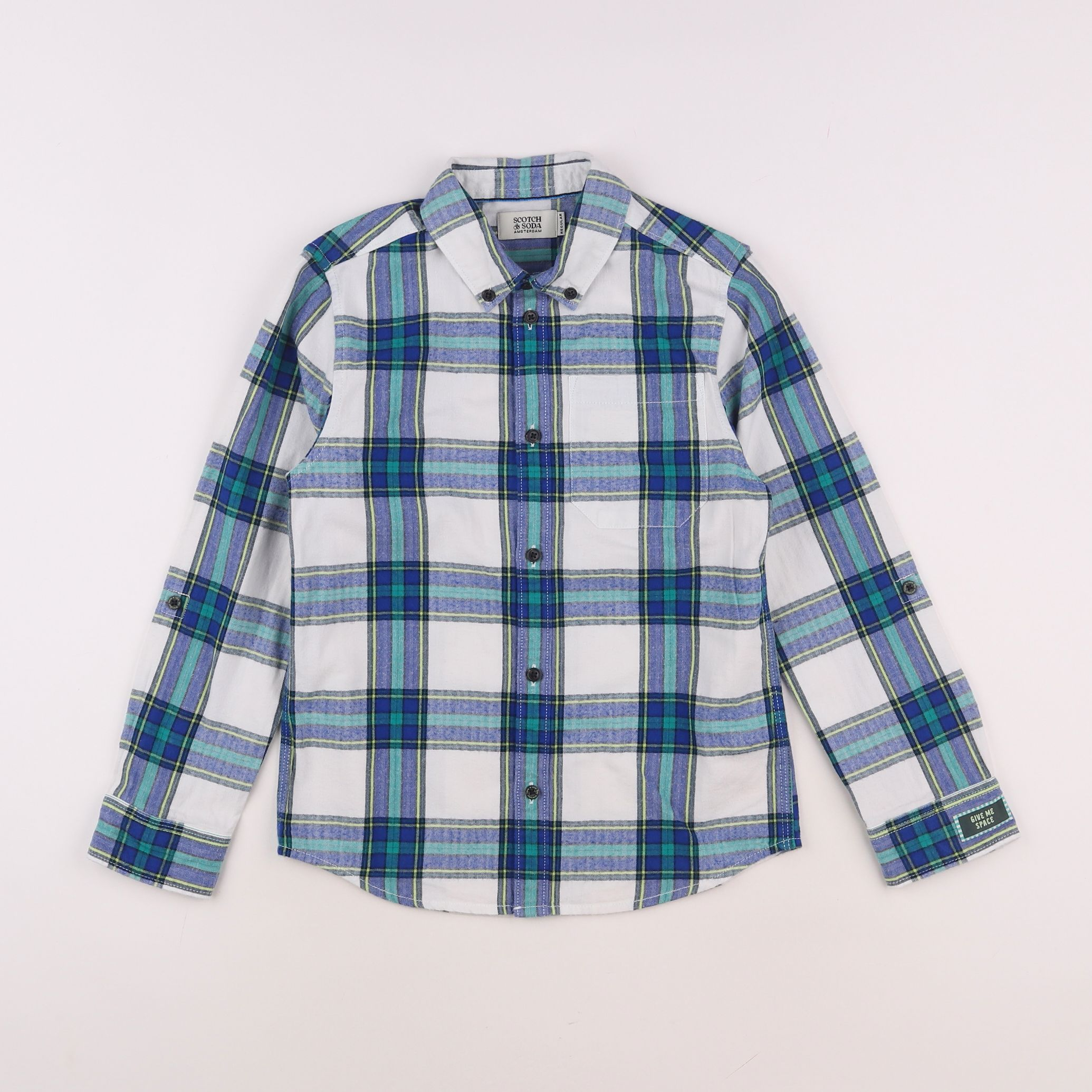 Scotch & Soda - chemise bleu - 8 ans