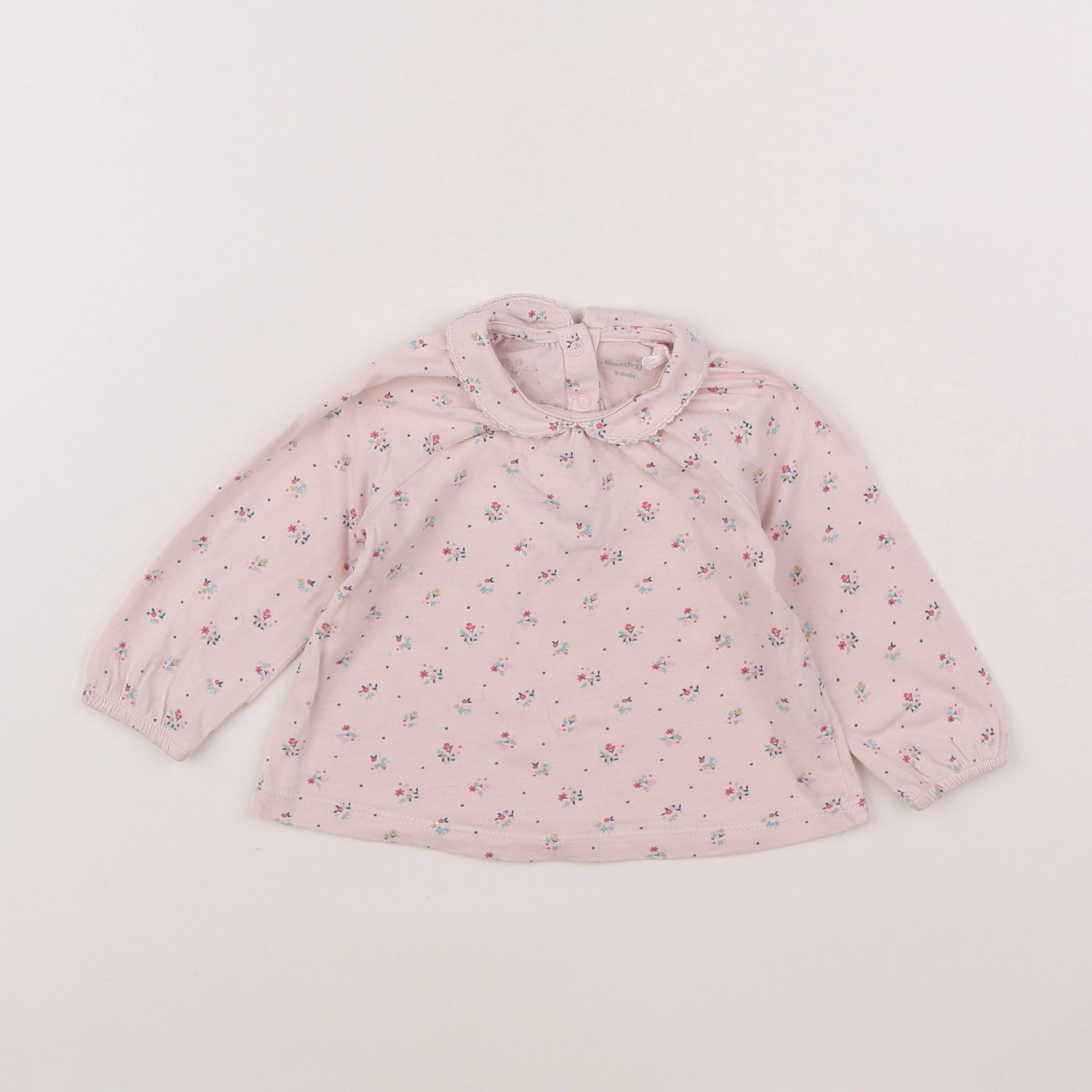 Boutchou - blouse rose - 9 mois