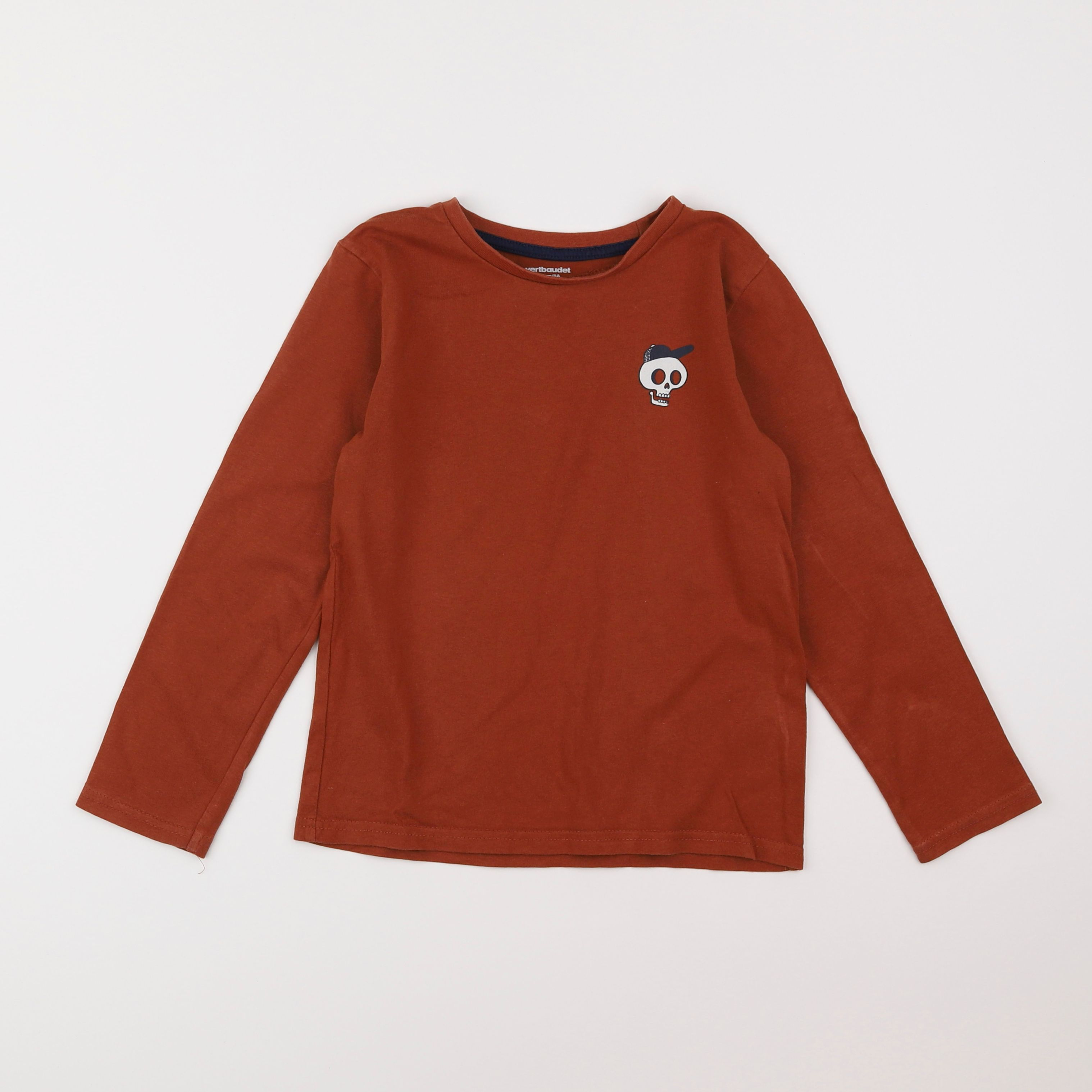 Vertbaudet - tee-shirt marron - 8 ans