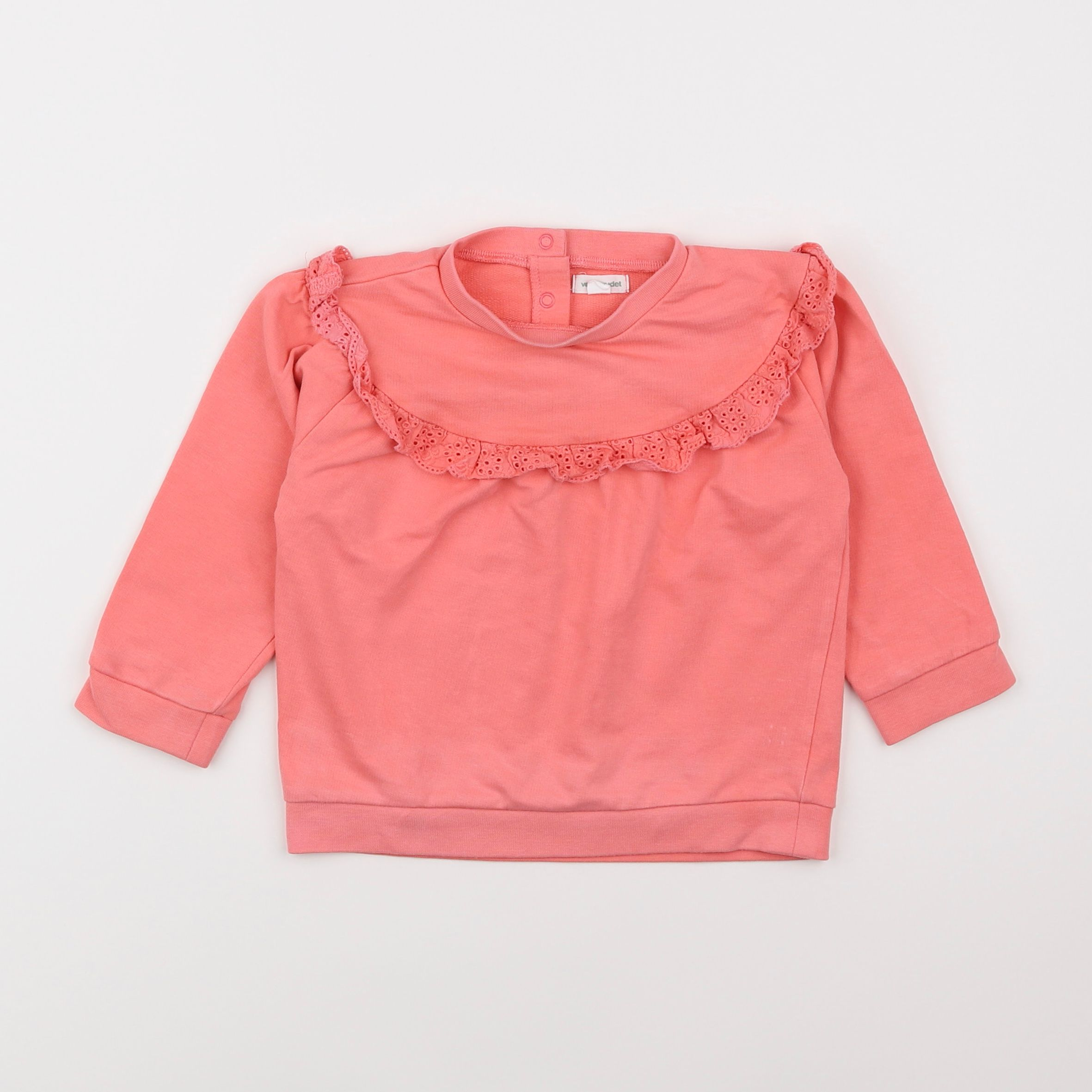 Vertbaudet - sweat rose - 2 ans