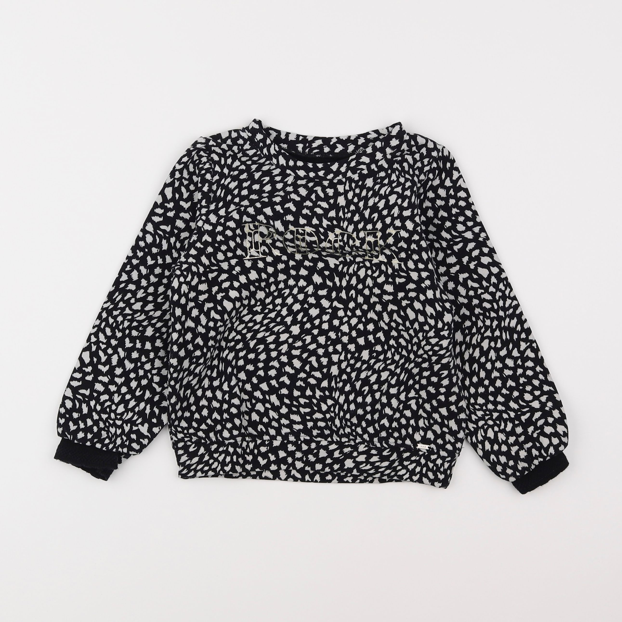 IKKS - sweat blanc, noir - 5 ans