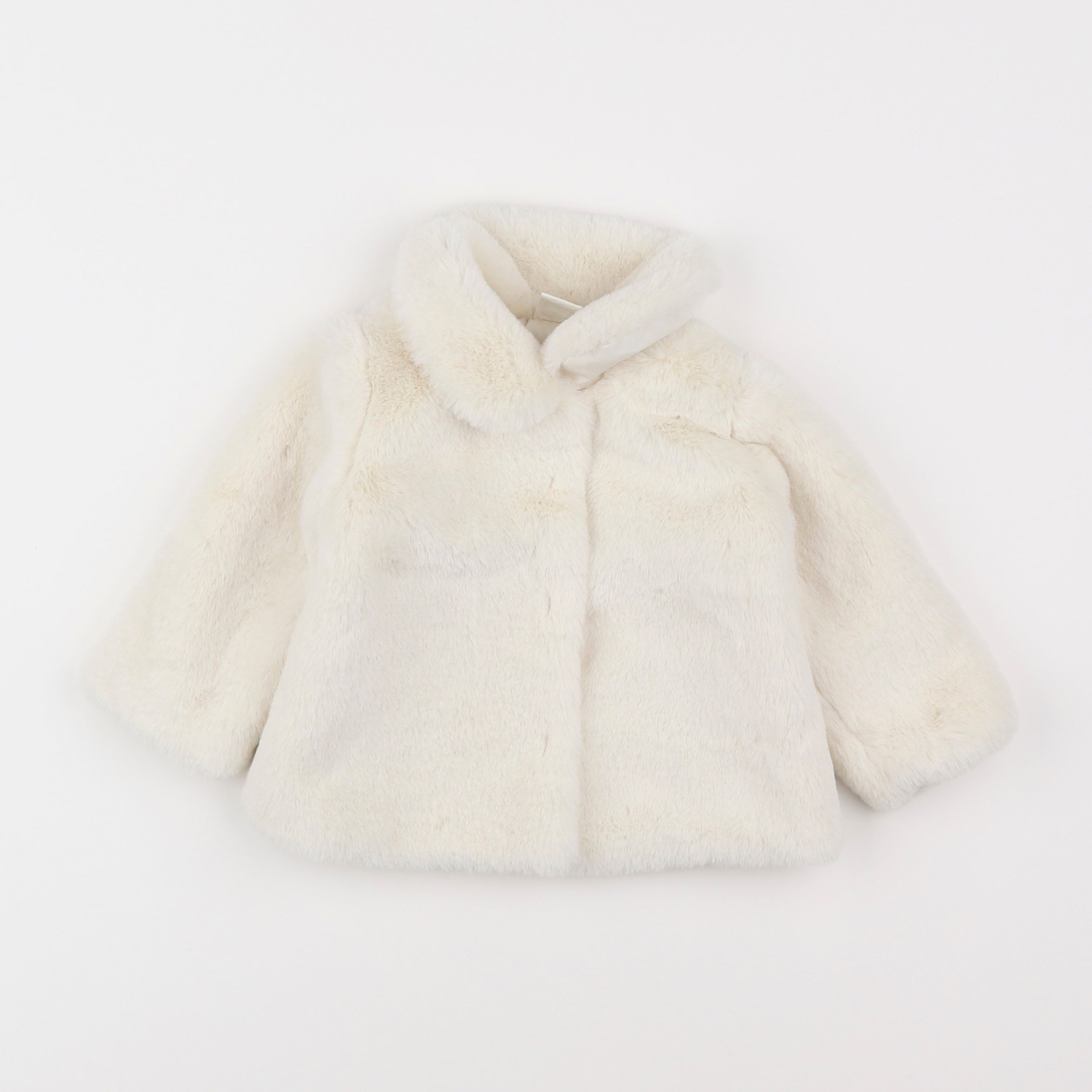 H&M - manteau blanc - 3/6 mois