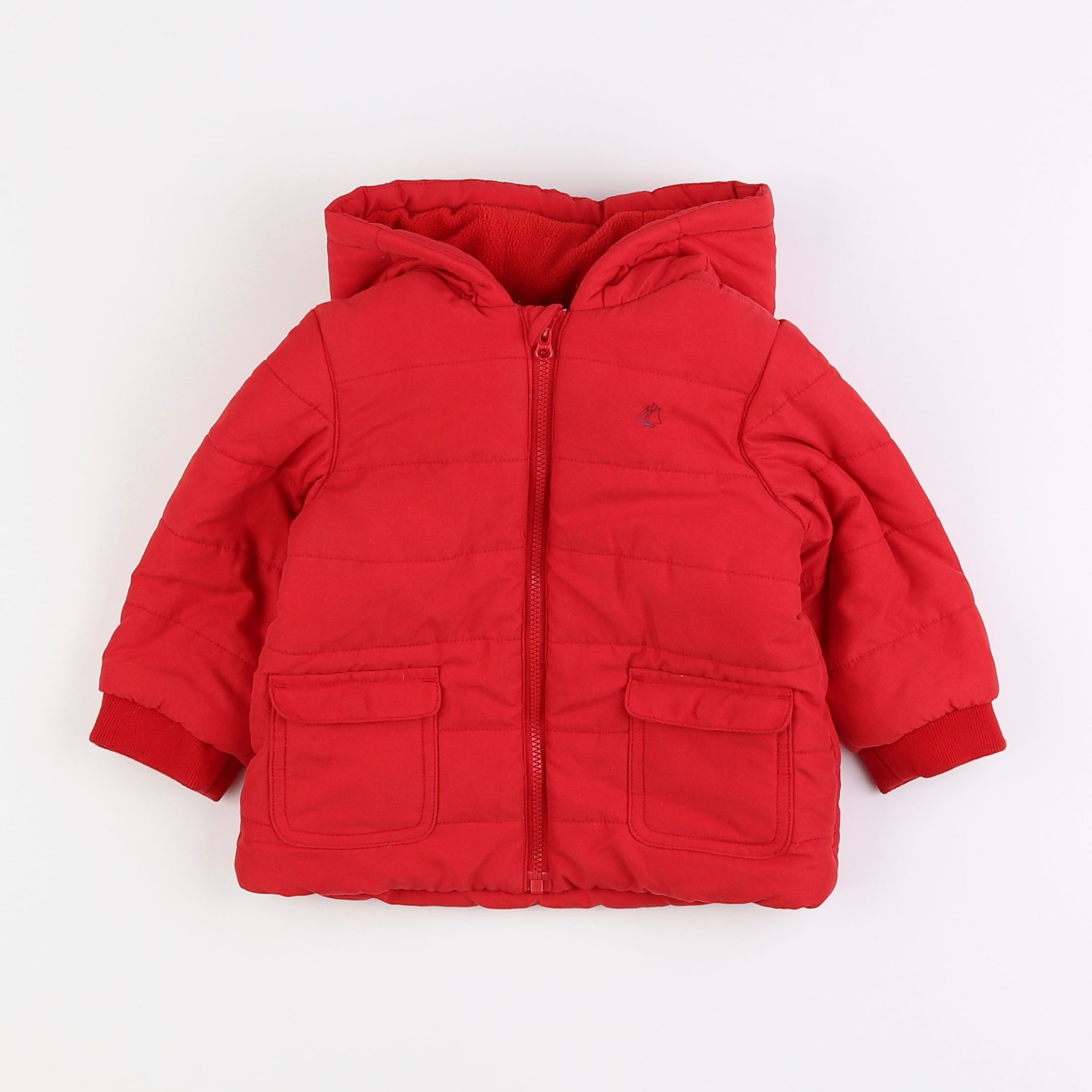 Petit Bateau - imperméable rouge - 18 mois