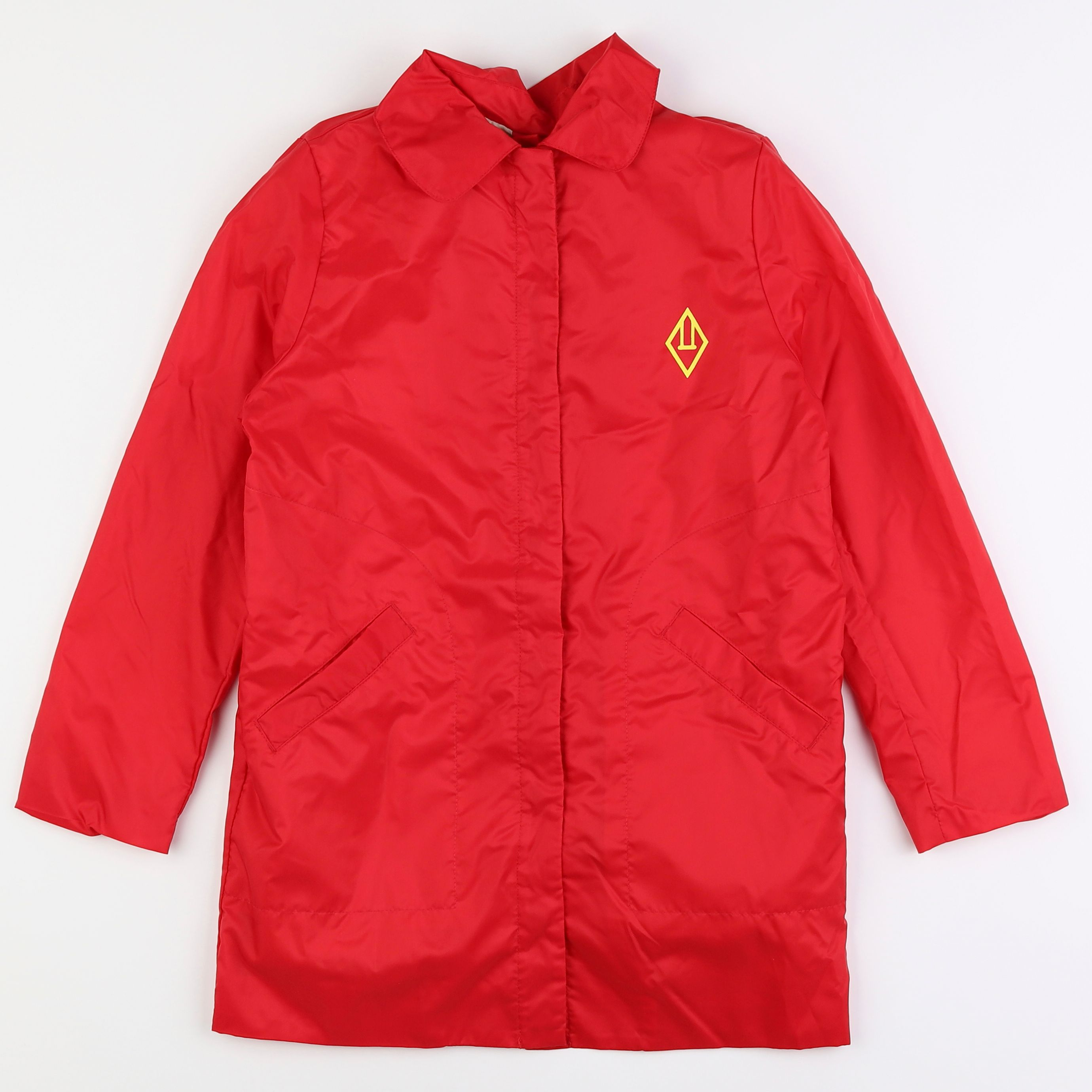 The animals observatory - imperméable doublé rouge - 8 ans