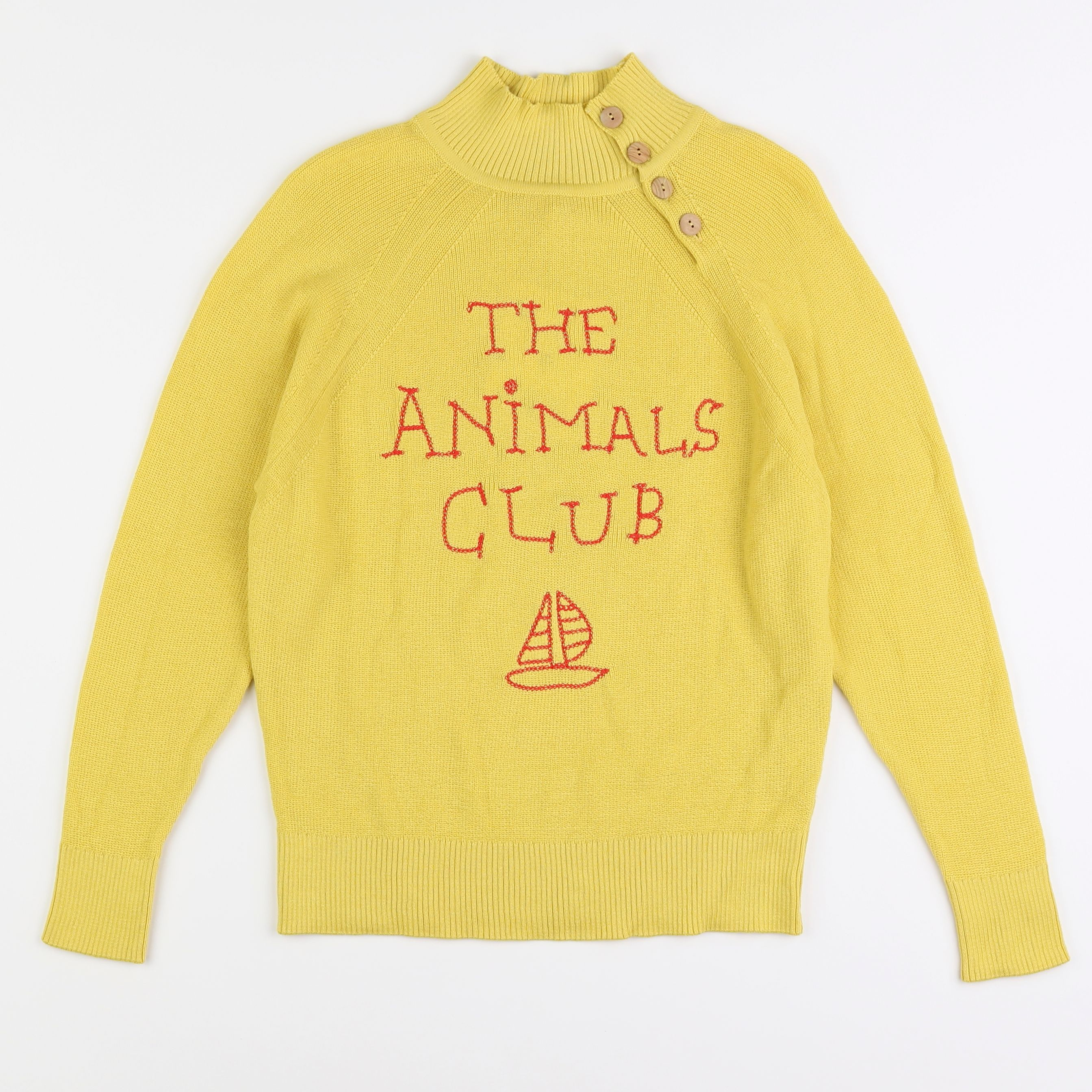 The animals observatory - pull jaune - 8 ans