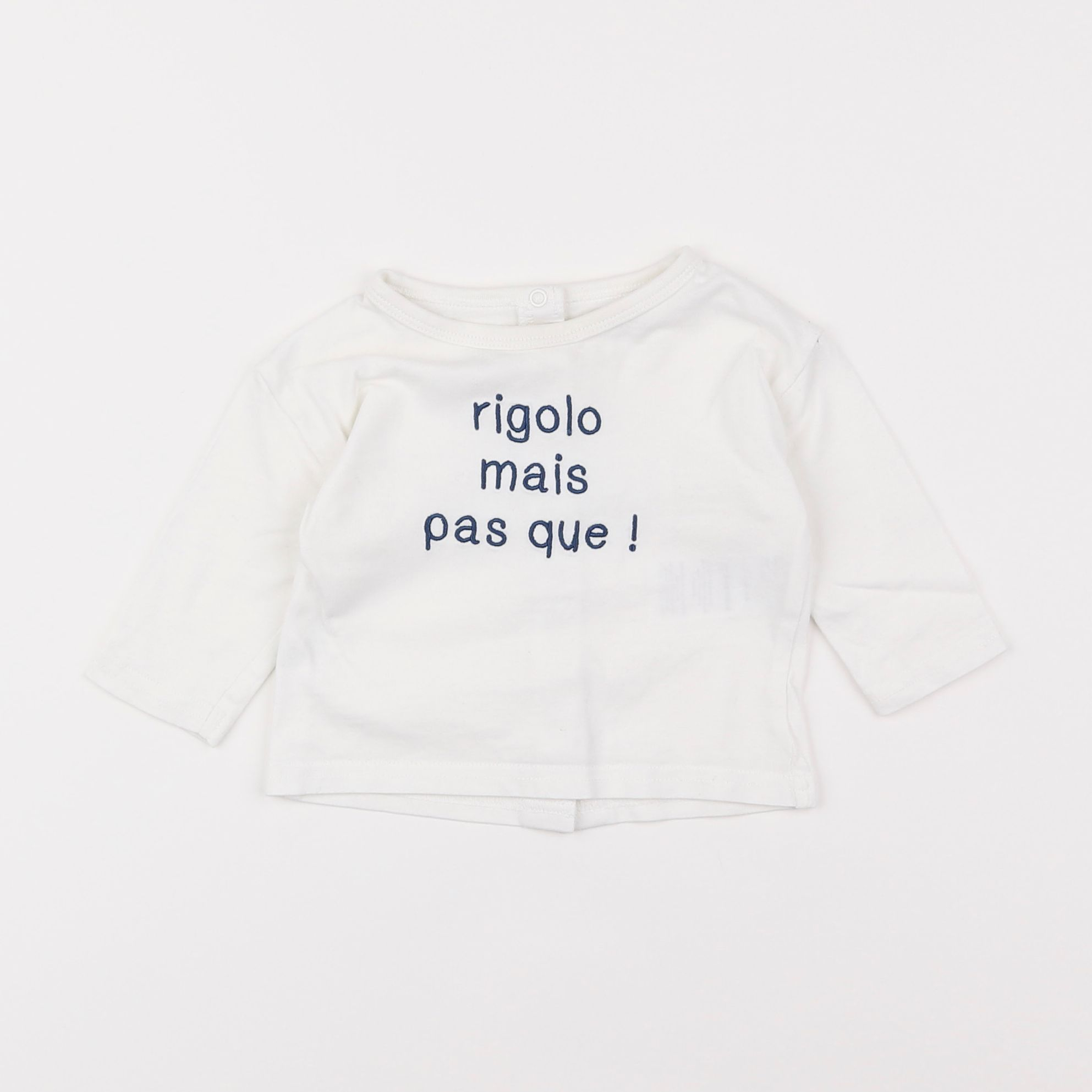 Vertbaudet - tee-shirt blanc - 3 mois