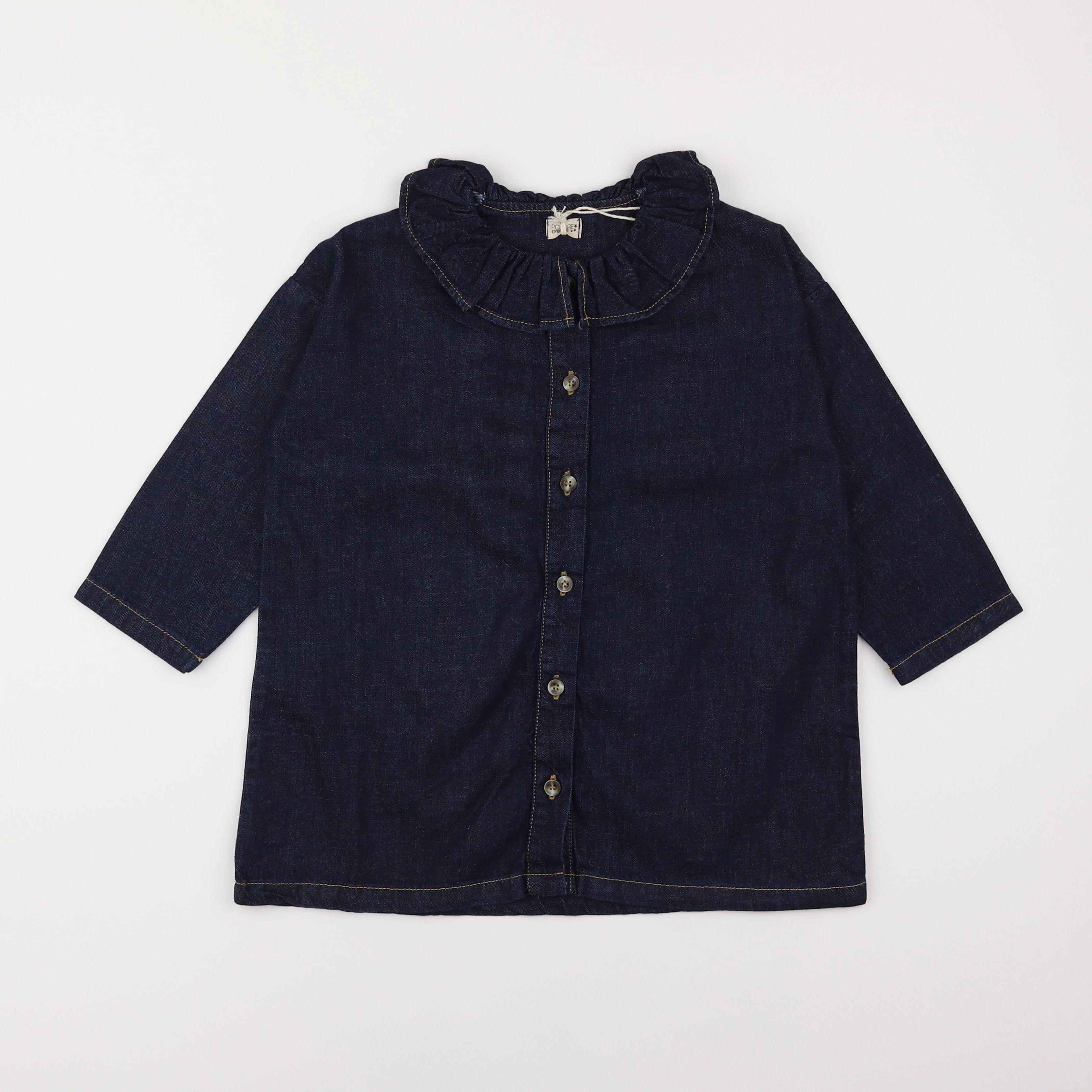 Poudre Organic - blouse bleu - 10 ans