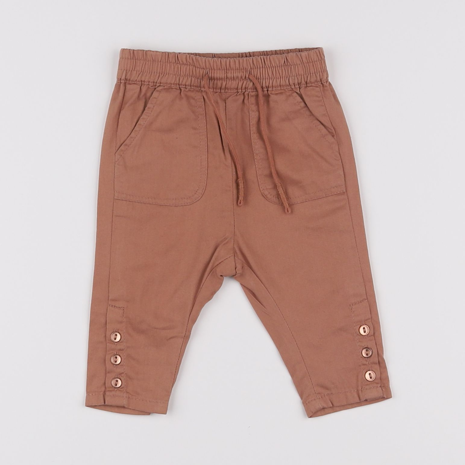 Vertbaudet - pantalon marron - 3 mois