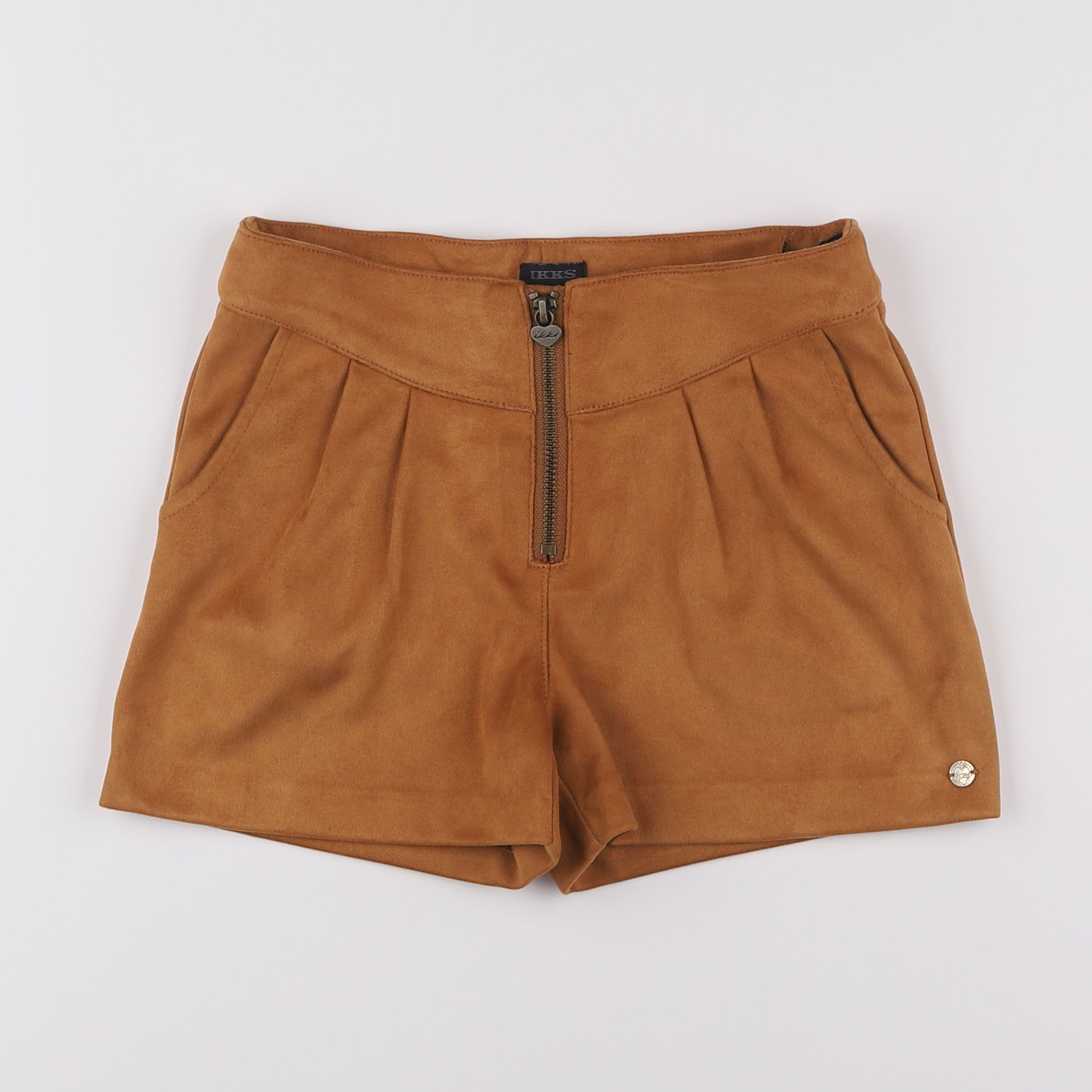 IKKS - short marron - 8 ans