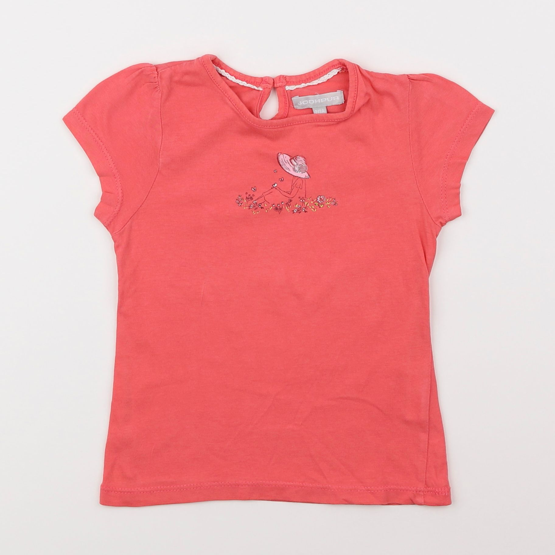 Jodhpur - tee-shirt rose - 2/3 ans