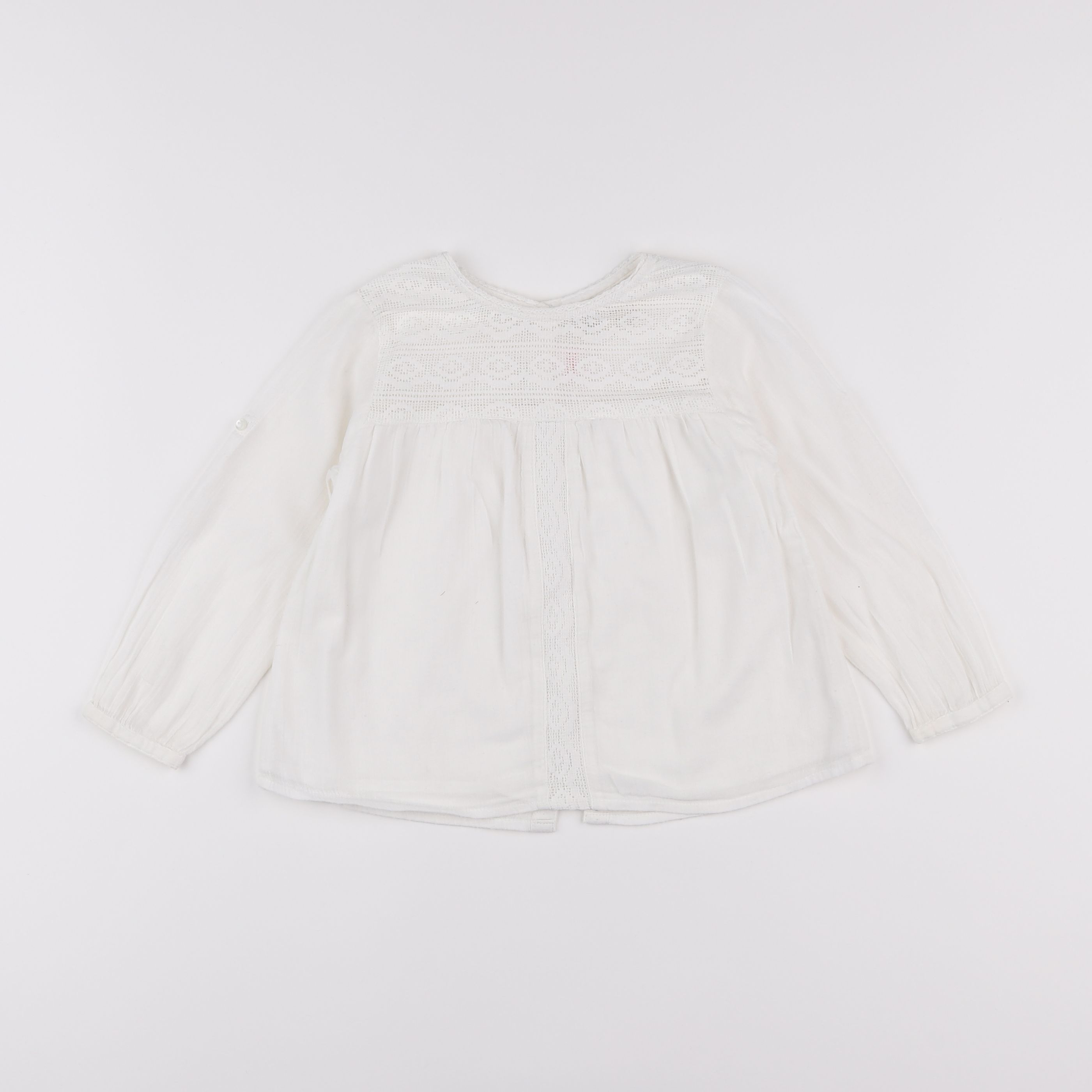 Zara - blouse blanc - 2/3 ans