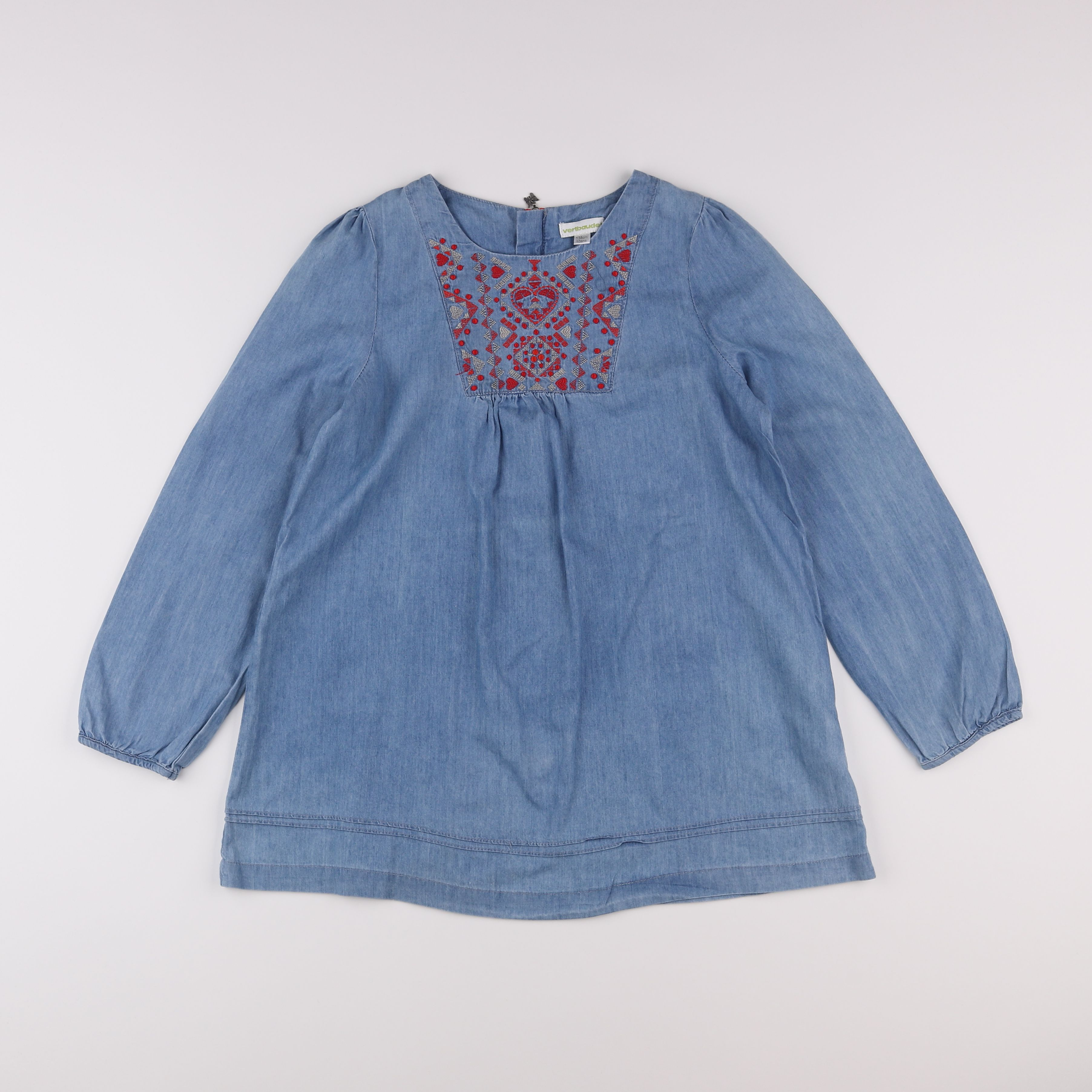 Vertbaudet - blouse bleu - 10 ans