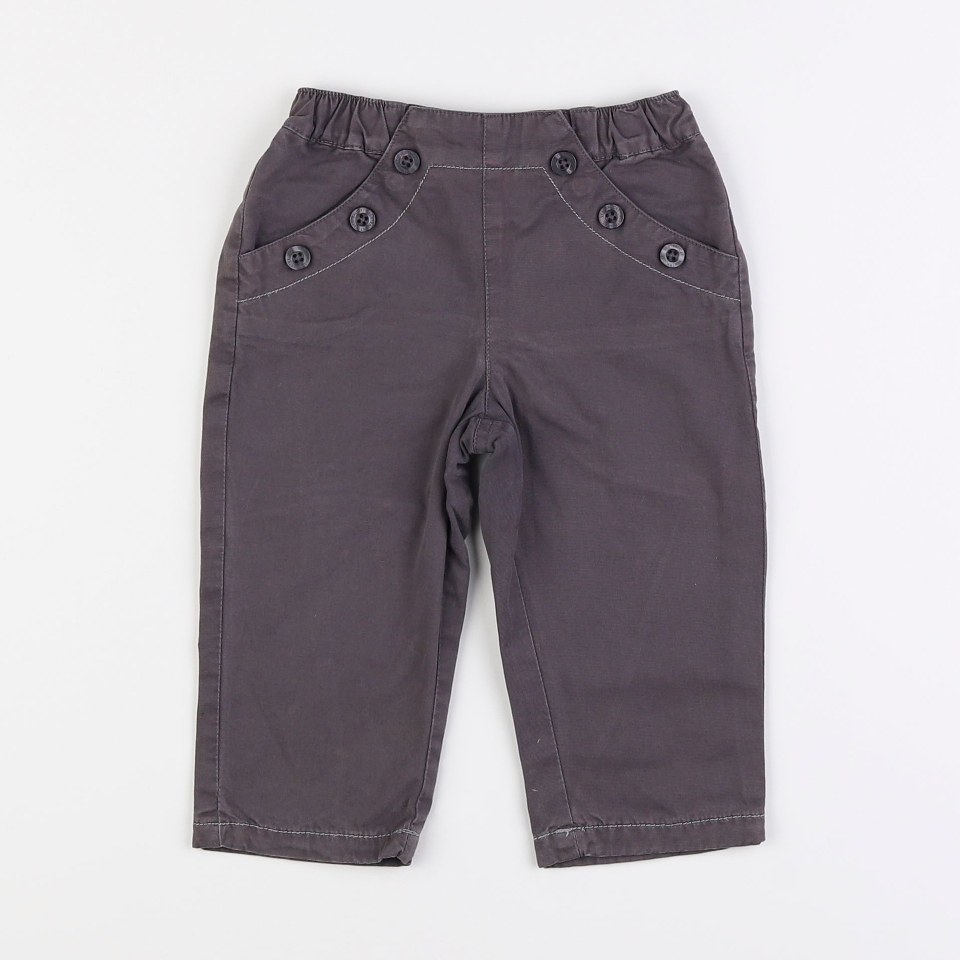 Vertbaudet - pantalon gris - 18 mois