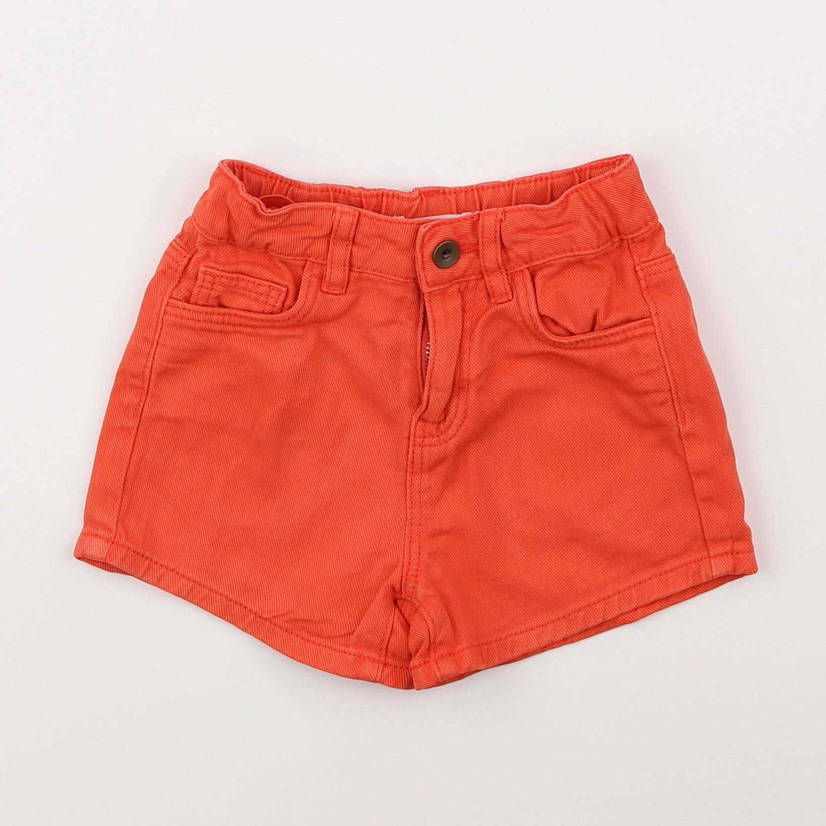 Monoprix - short orange - 3 ans