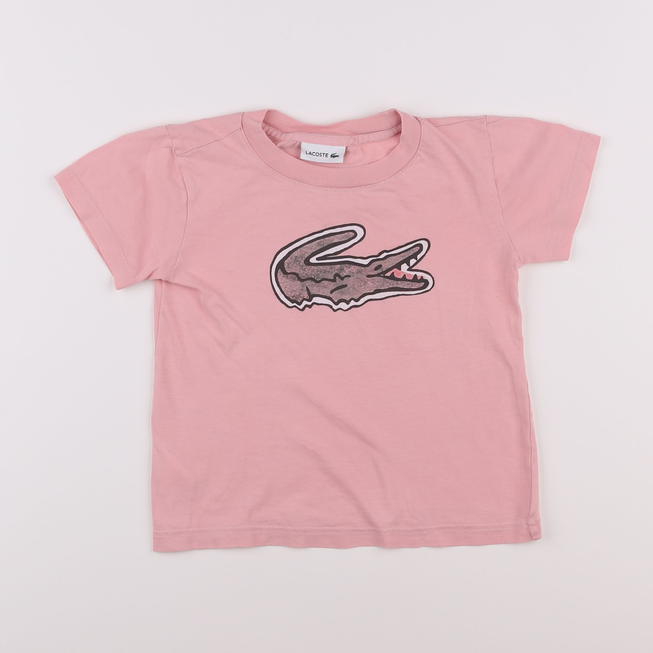 Lacoste - tee-shirt rose - 4 ans