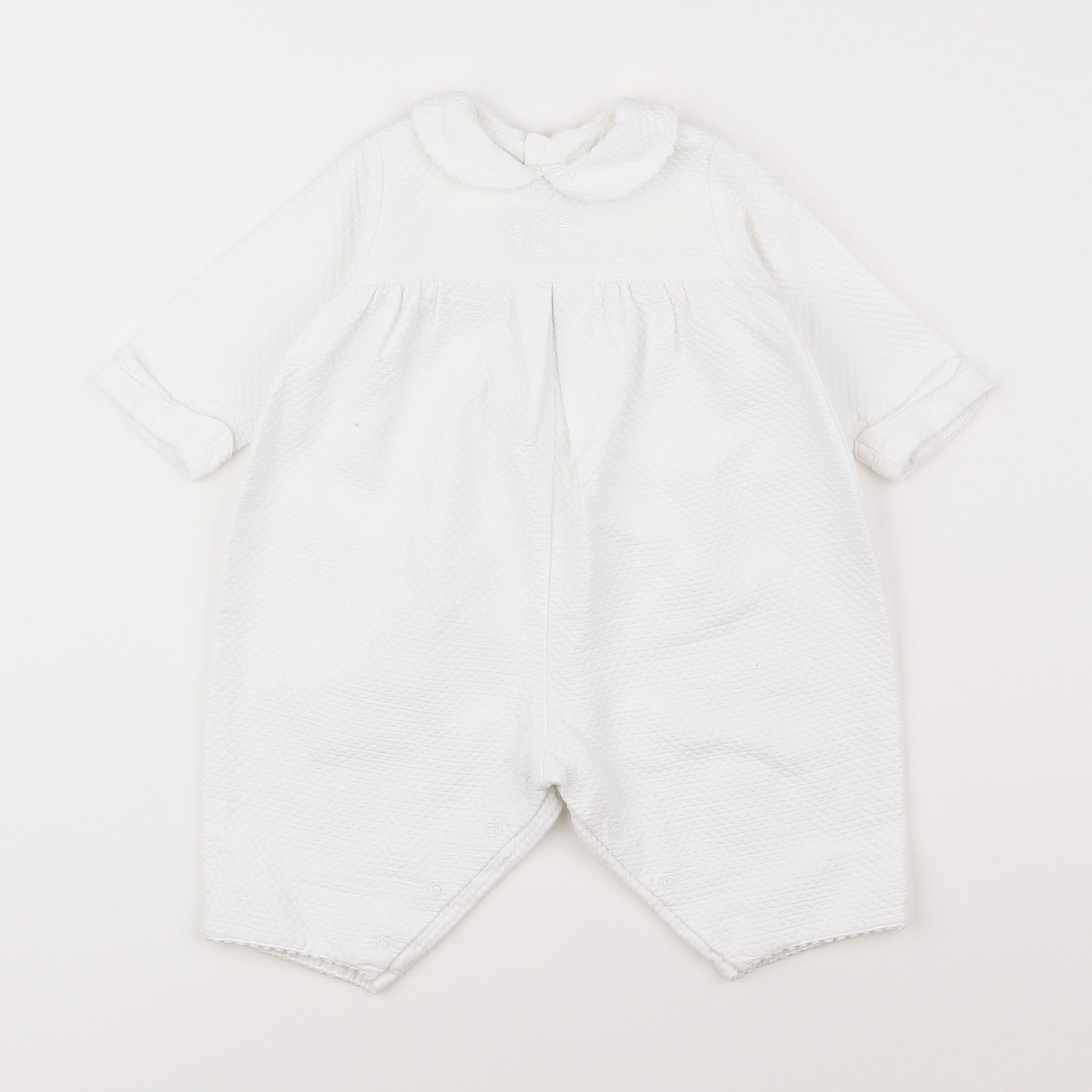 Petit Bateau - combinaison blanc - 6 mois