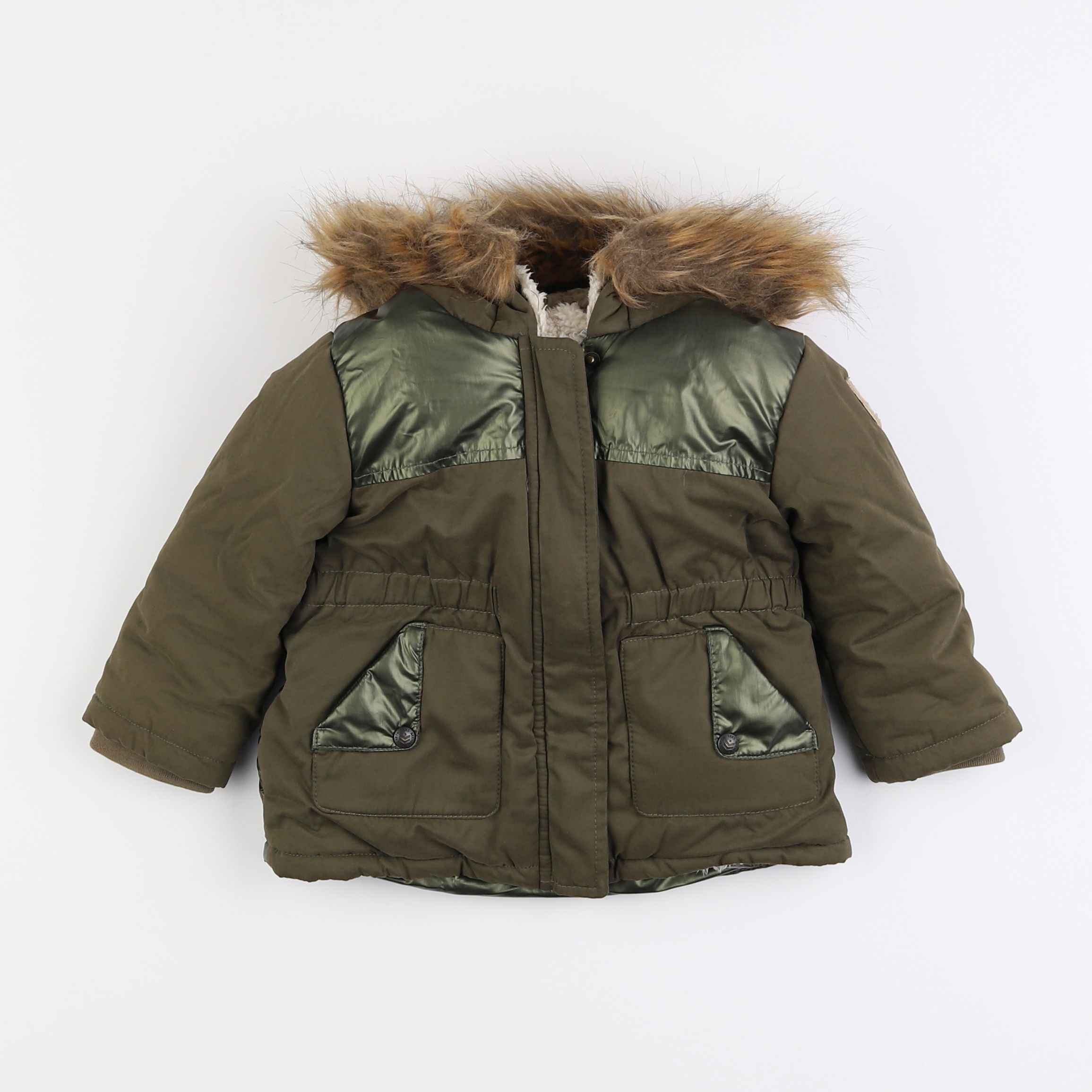 IKKS - parka vert, or - 18 mois