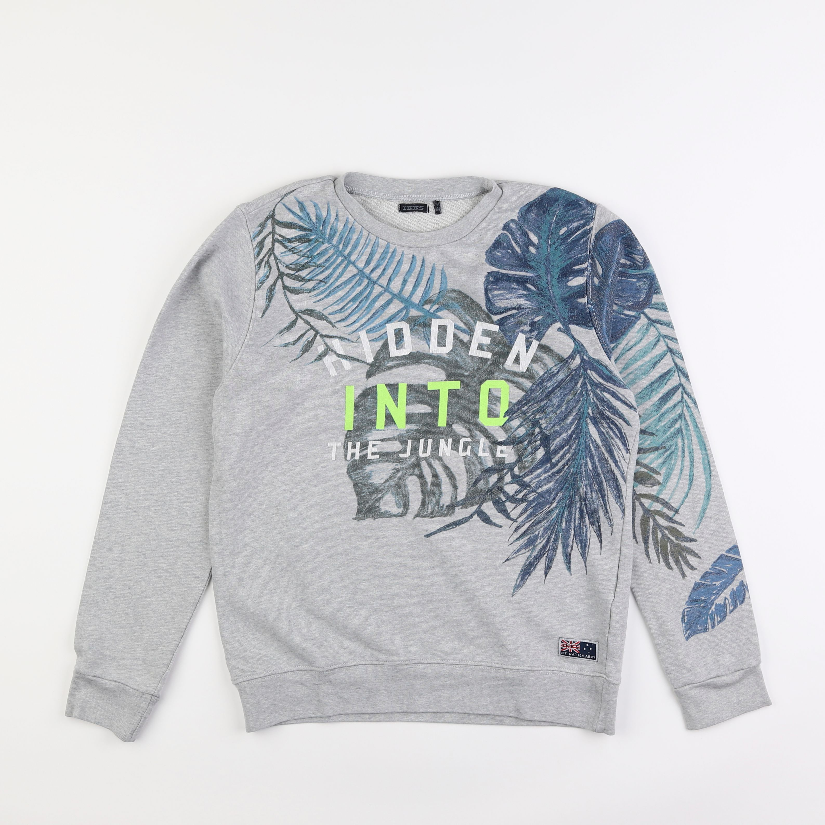 IKKS - sweat gris - 14 ans